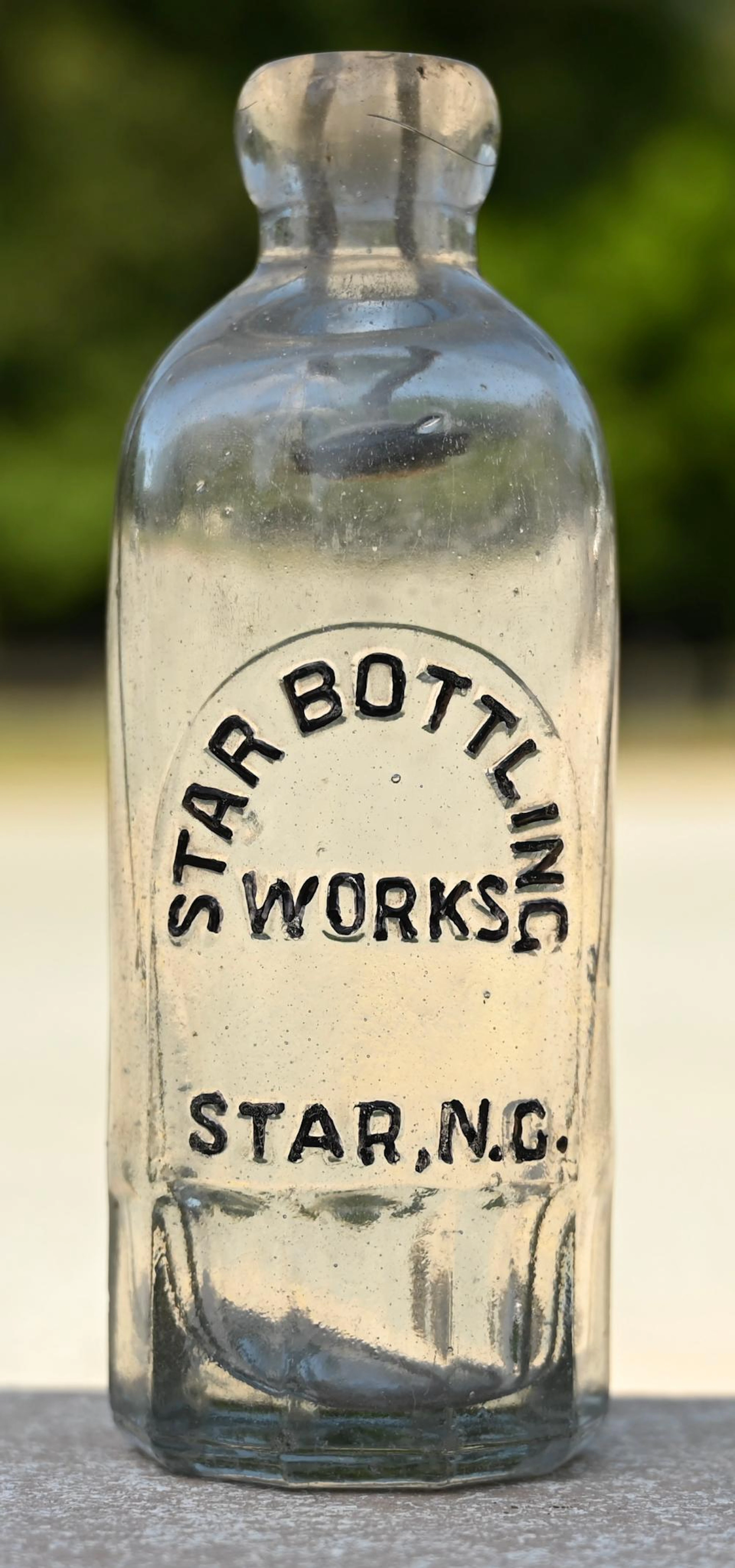 Rare Star Bottling Works Star N.C. Hutchinson Bottle