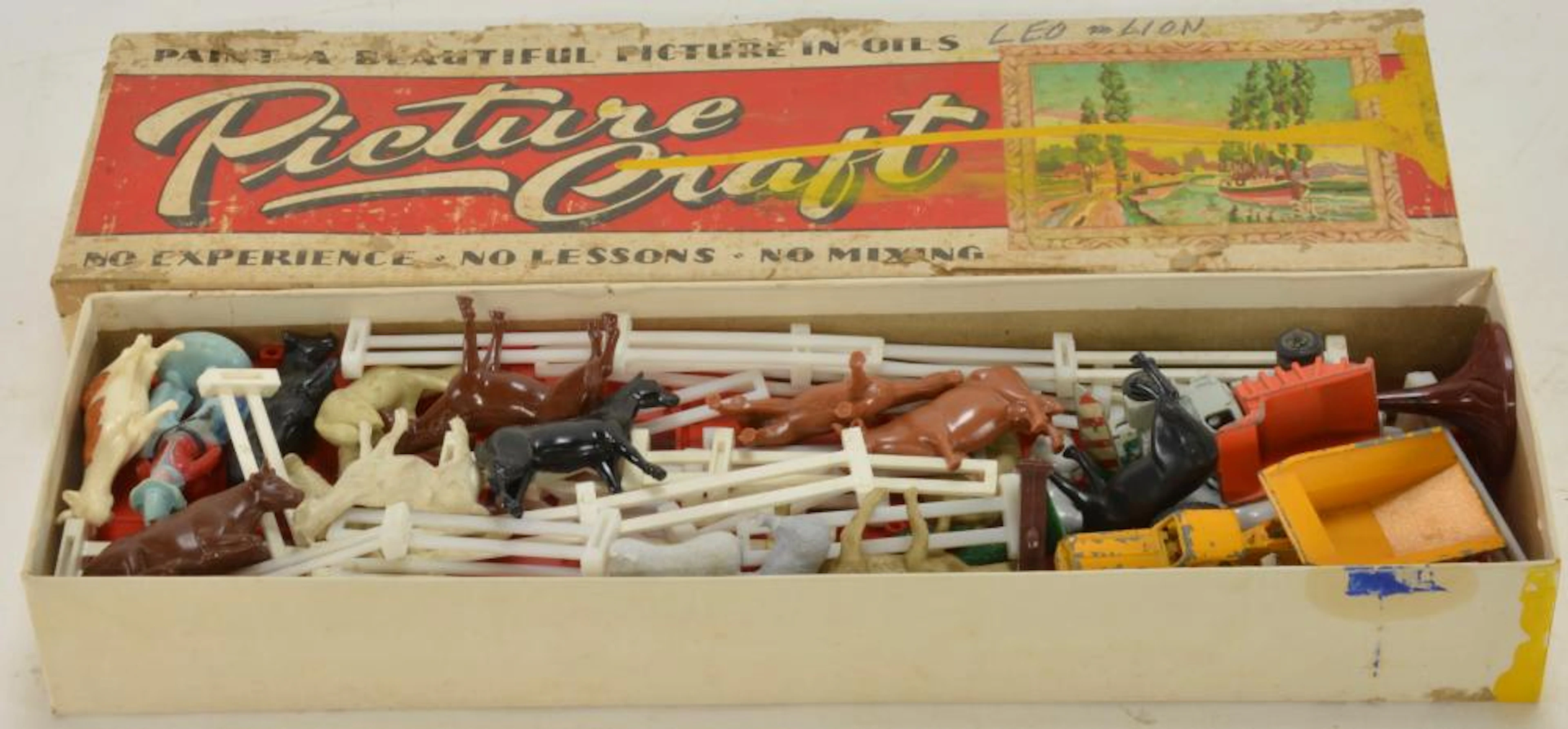 Vintage Toy Cowboy Ranch Play Set