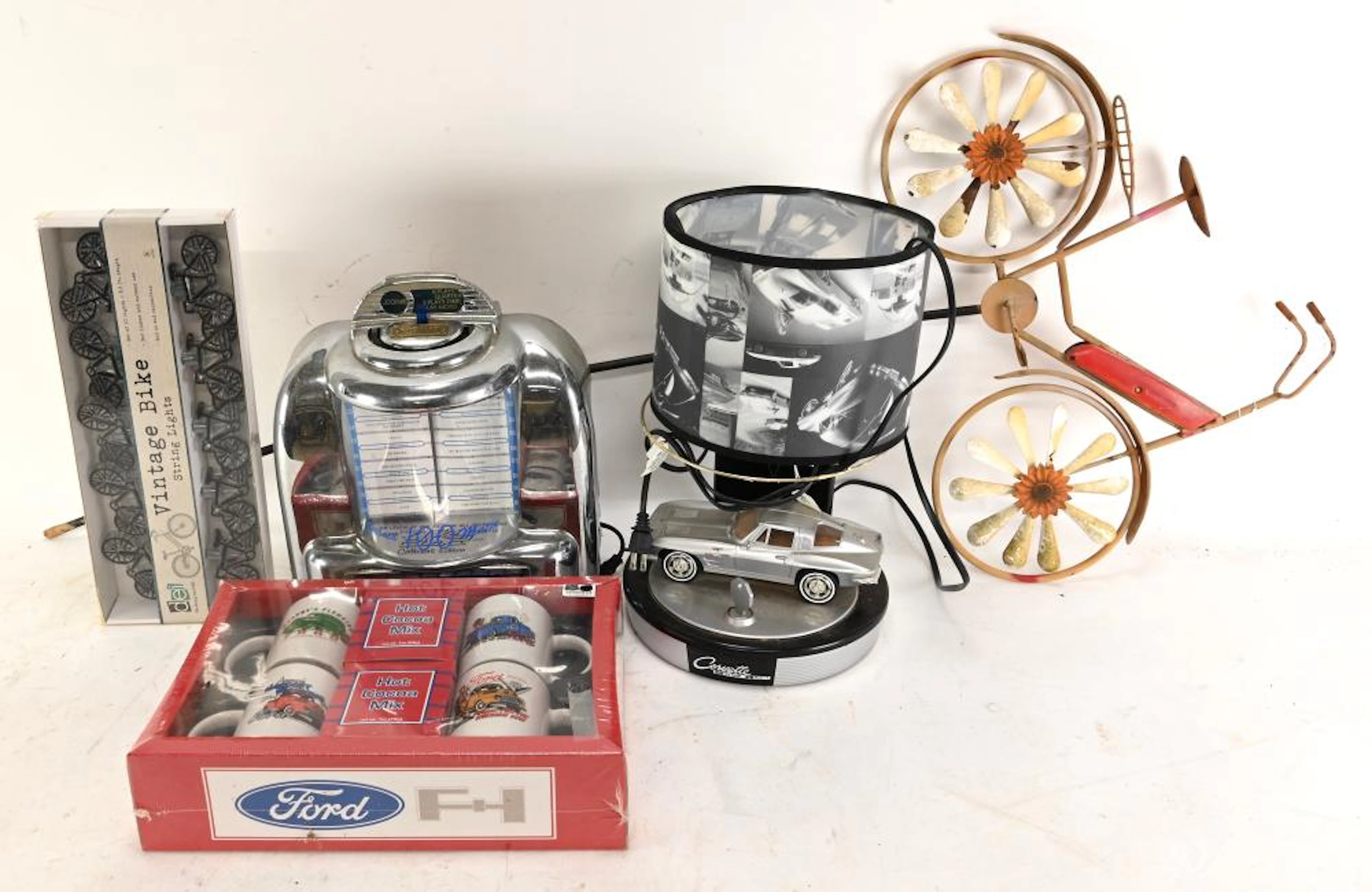 Vintage Ford Jukebox Bicycle Advertising Group Lot