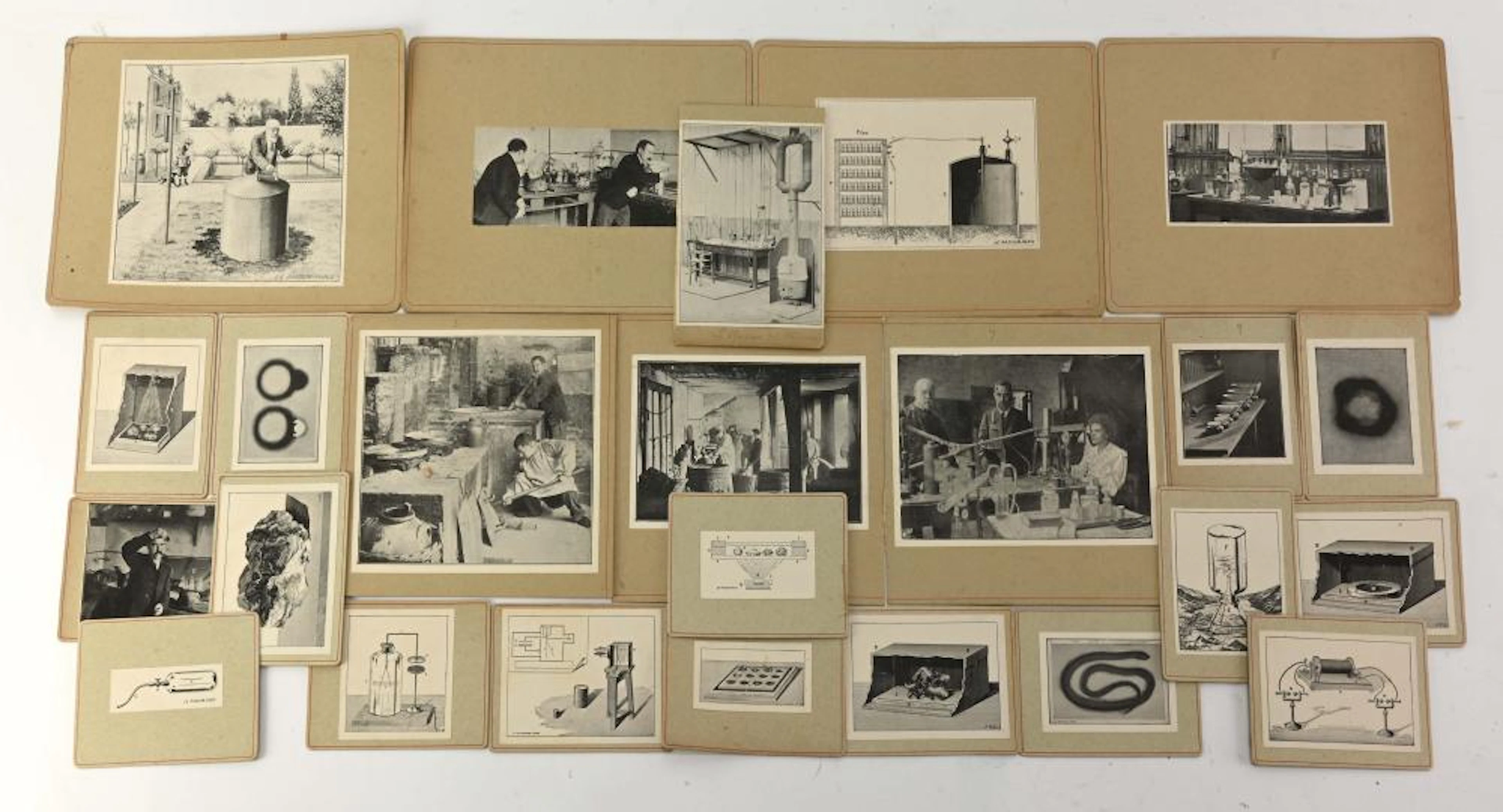 George F. Kunz Radium Experiments Illustrated Teaching Aid Cards
