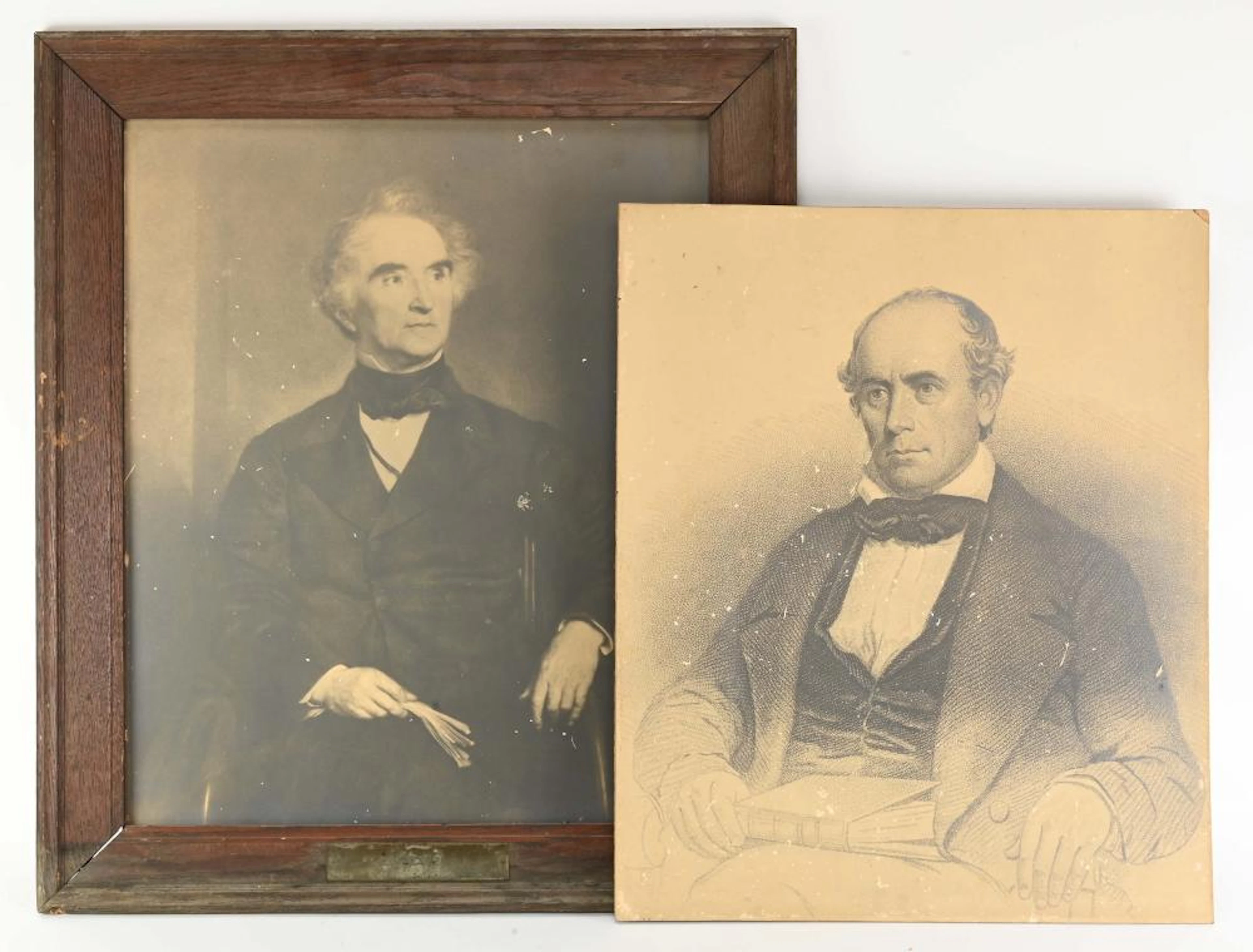 Professors Justus Von Liebig and Elisha Mitchell Portrait Prints
