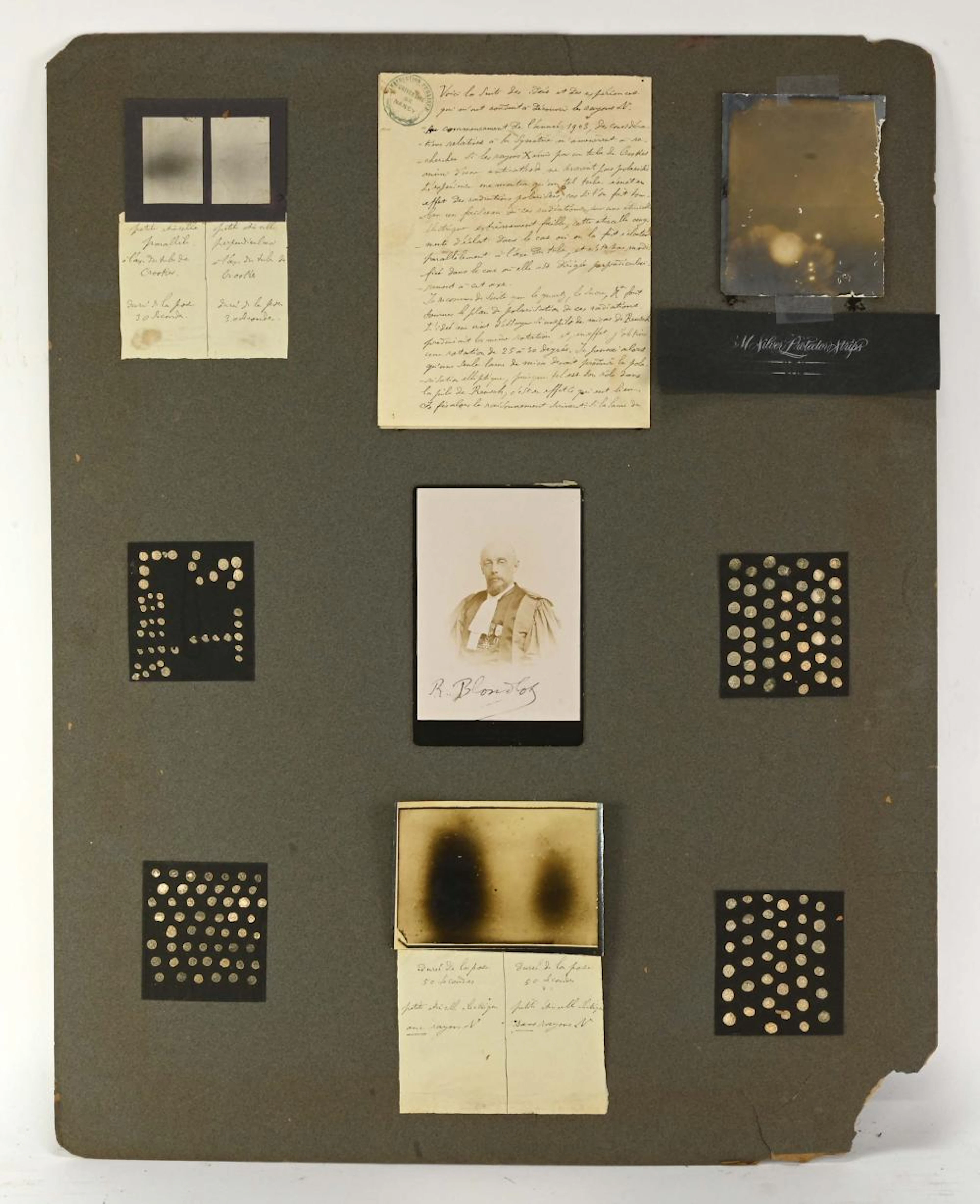 Prosper-René Blondlot French Physicist Letters and Photos to George F. Kunz