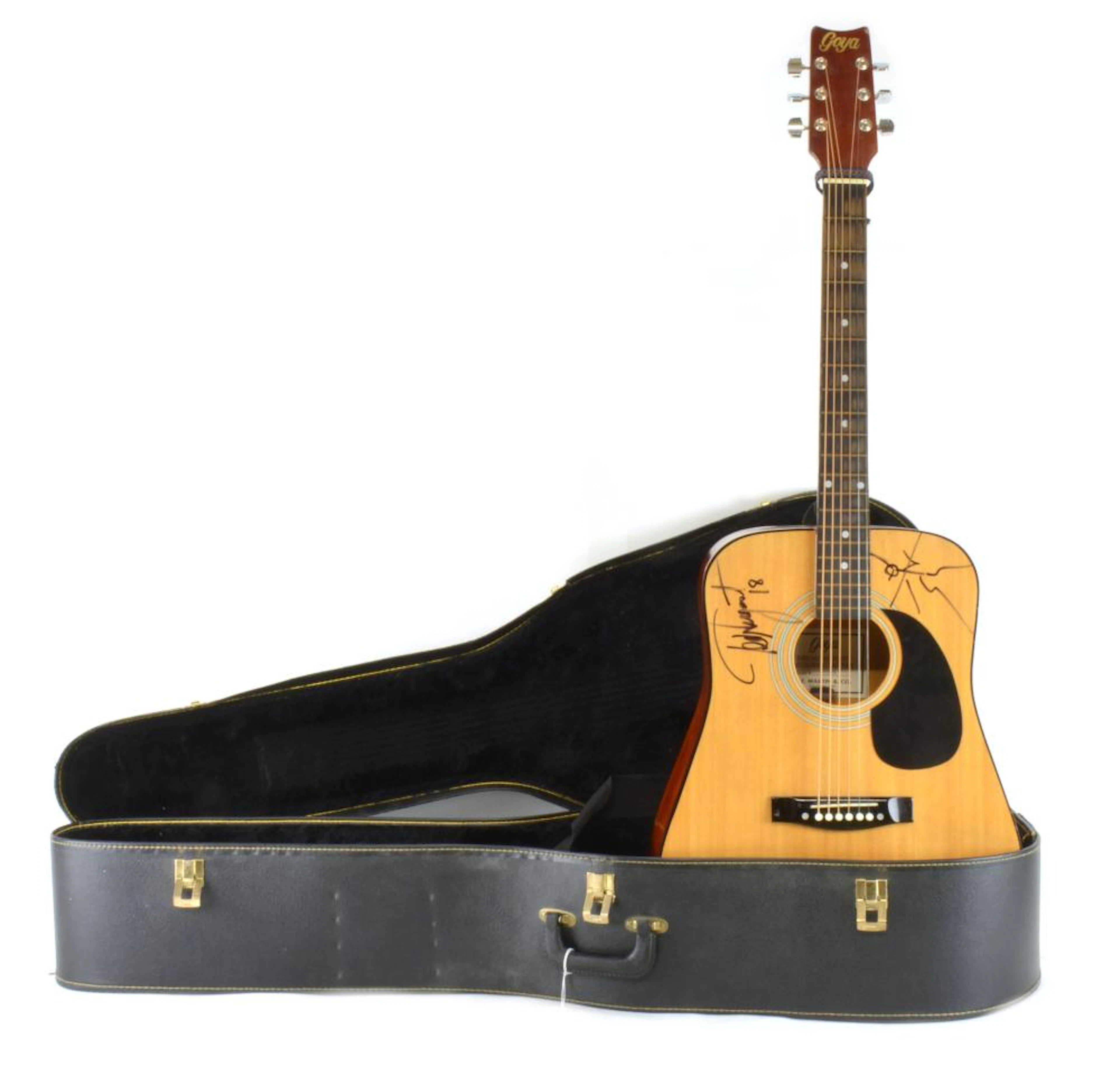 Ted Nugent Autographed C.F. Martin Goya Dreadnought Acoustic Guitar