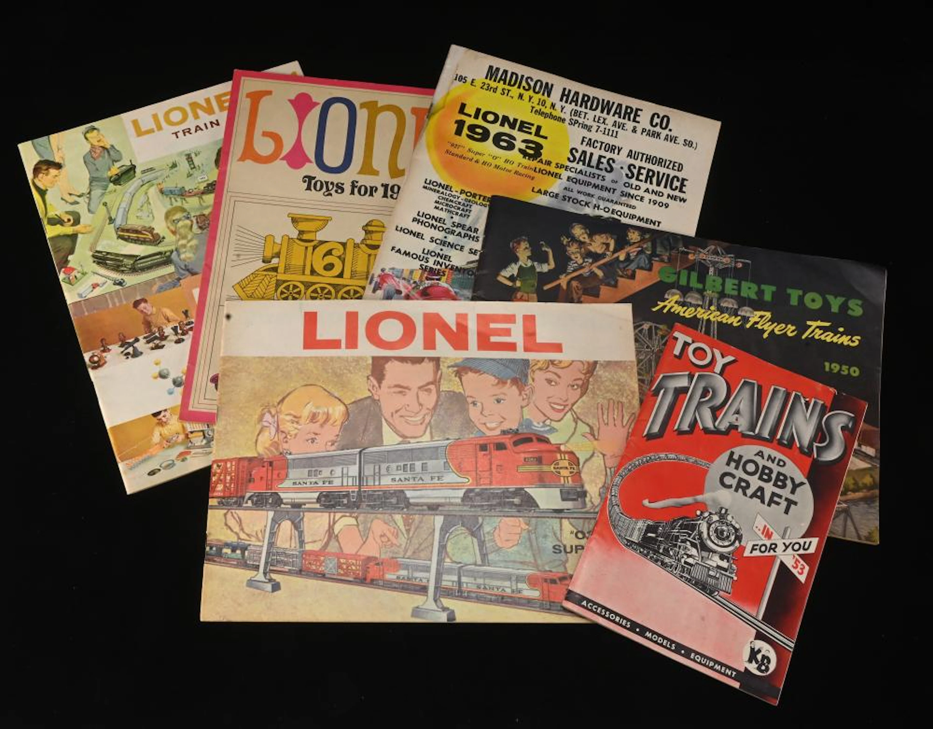 Vintage Lionel Toy Train Catalogs