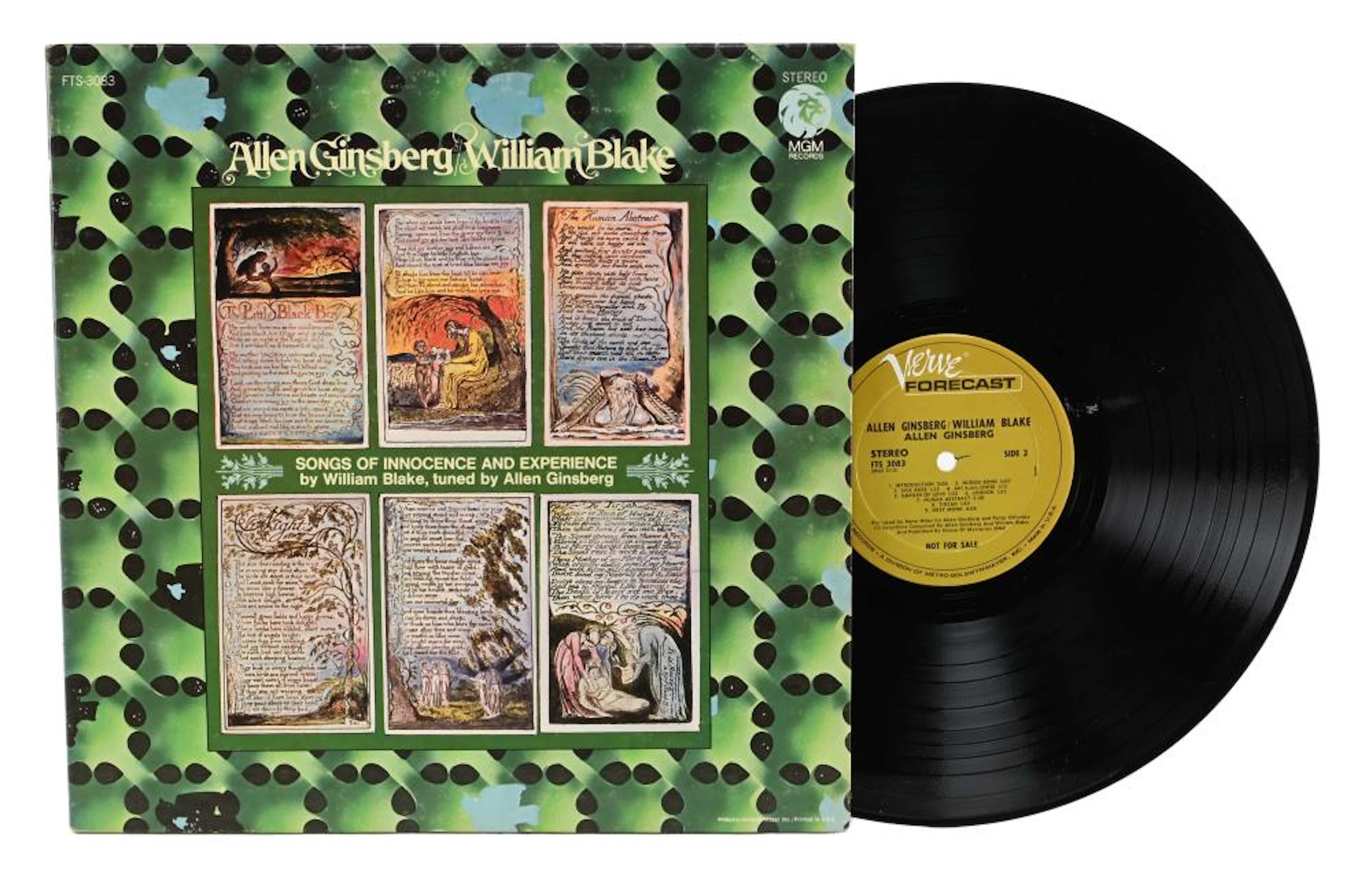Allen Ginsberg Reads William Blake DJ Copy Record Album