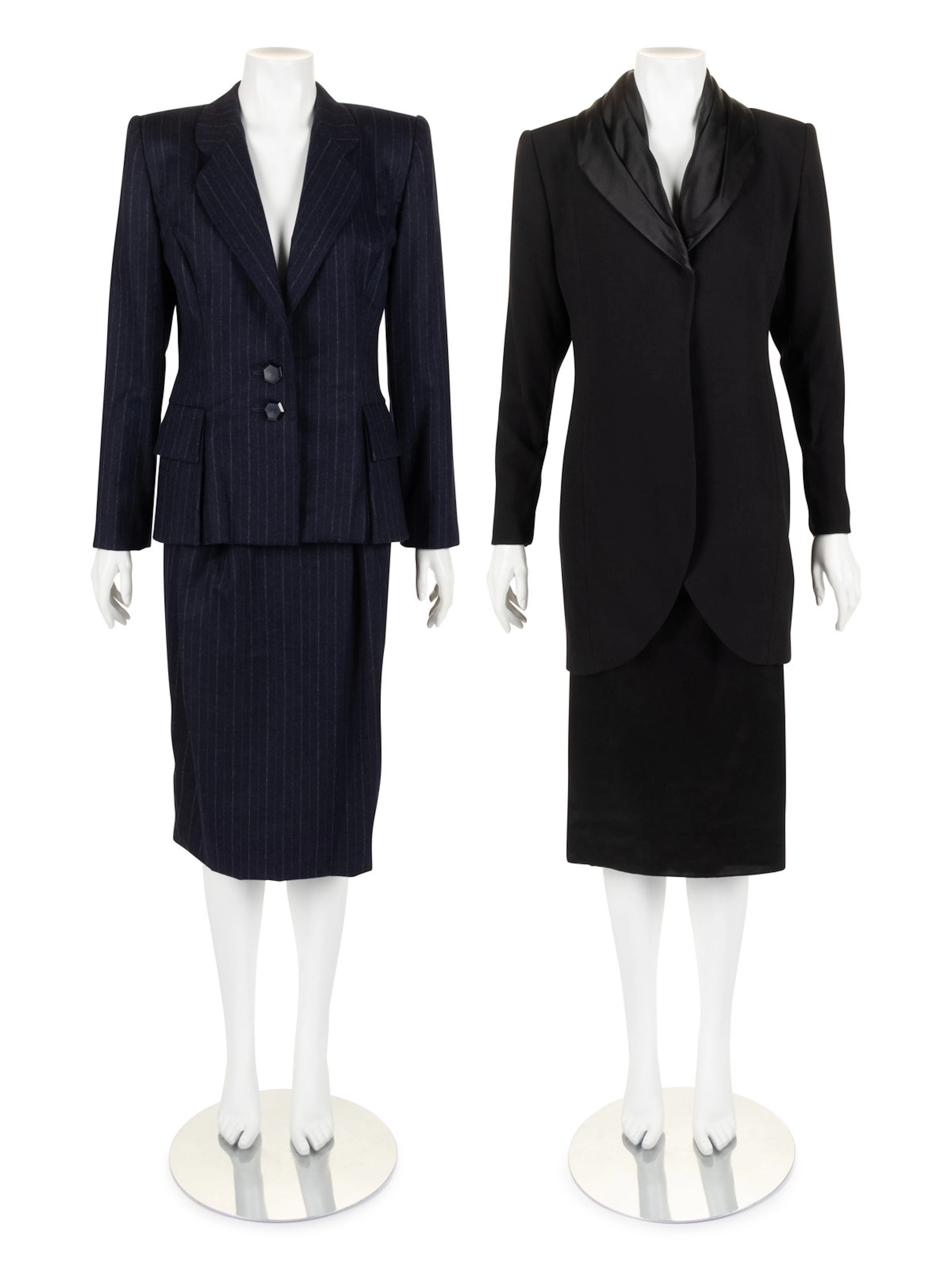 Two Galanos Two-Piece Skirt Suits, 1980s-1990s
