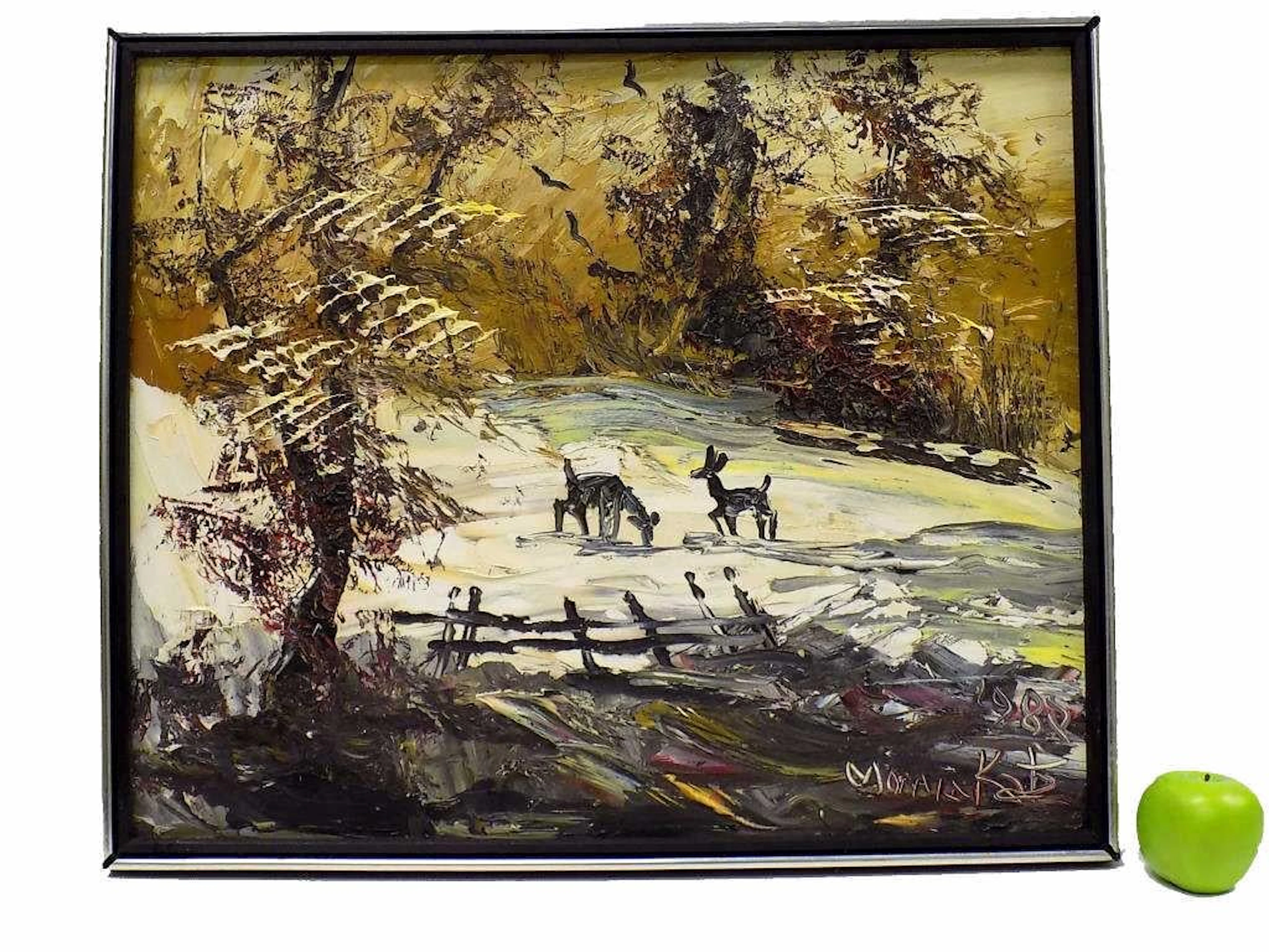 MORRIS KATZ - WINTER LANDSCAPE PAINTING