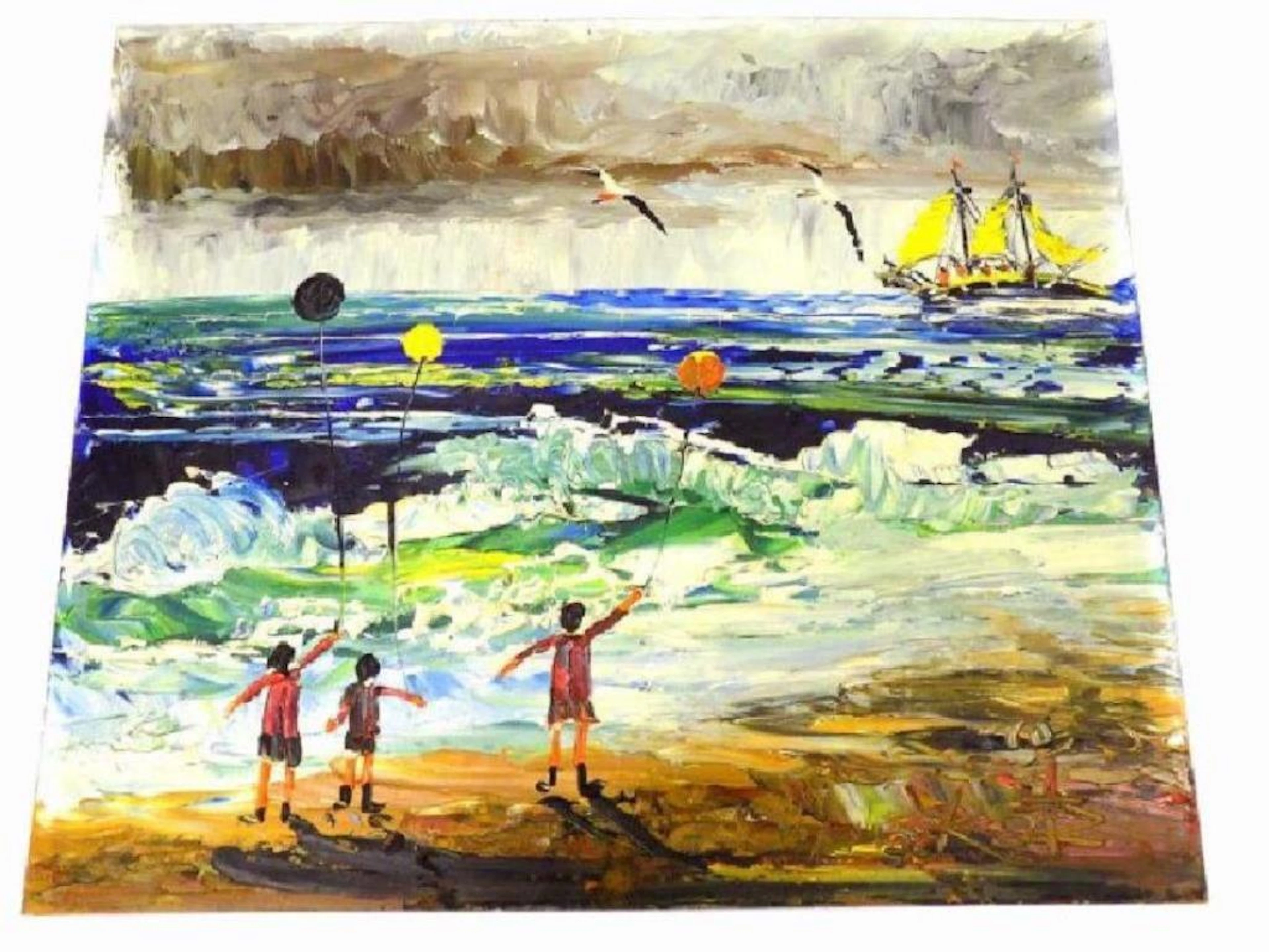 MORRIS KATZ - SUMMER SEASHORE PAINTING