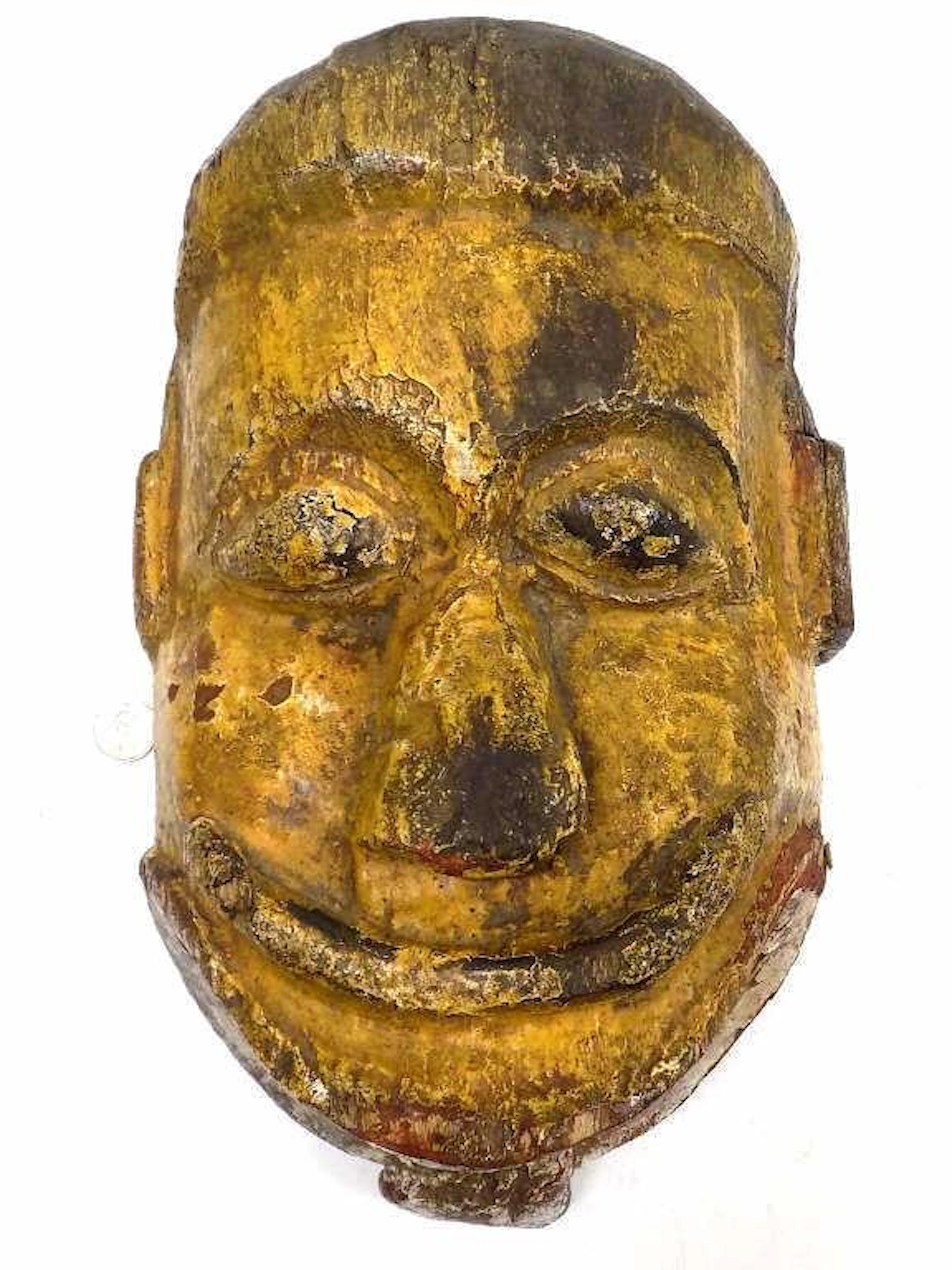 AFRICAN CONGO TSWA KUBA TRIBAL HELMET MASK