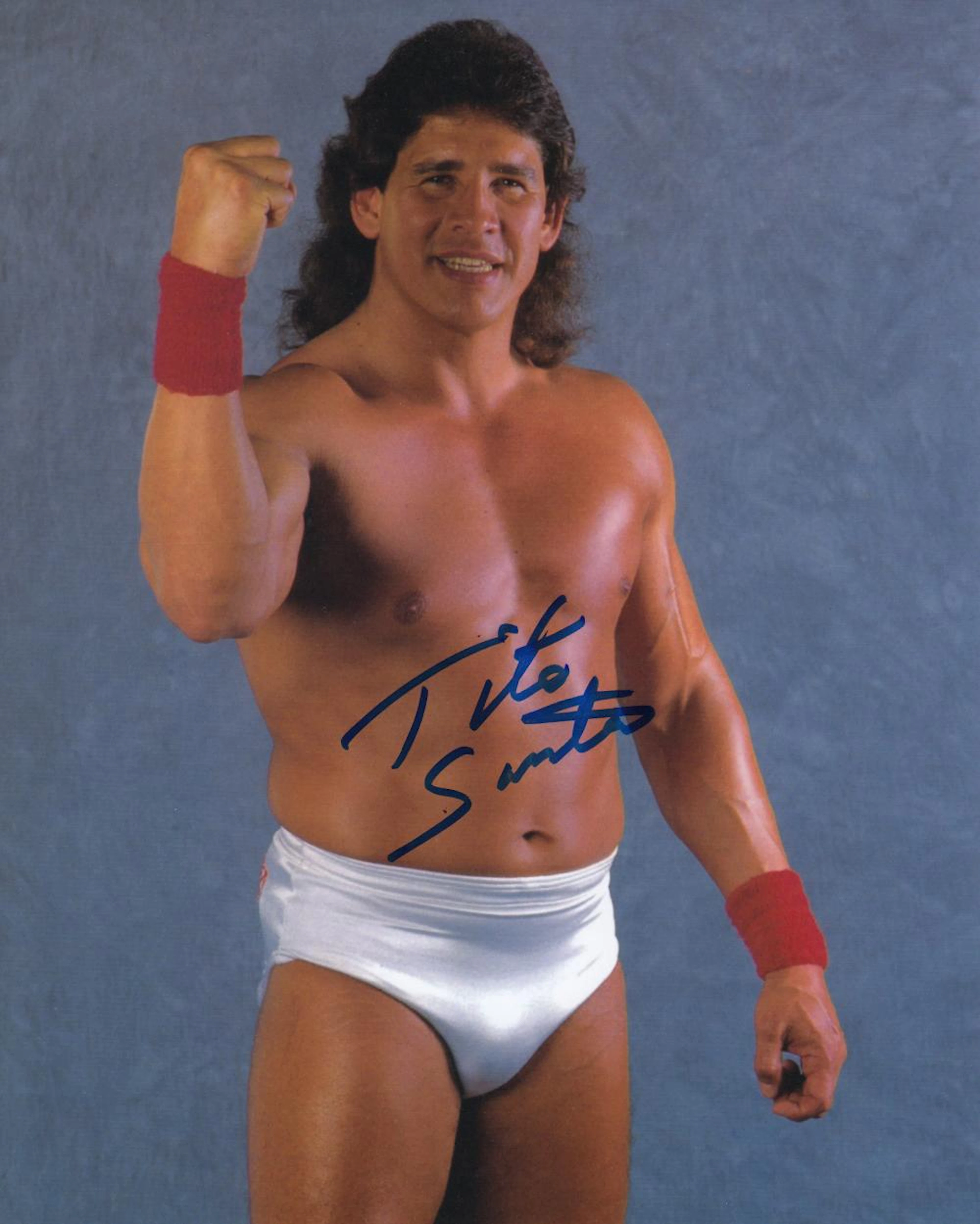 Blowout Sale! WWE/WWF Tito Santana hand signed 10x8 photo. This beautiful hand-signed photo