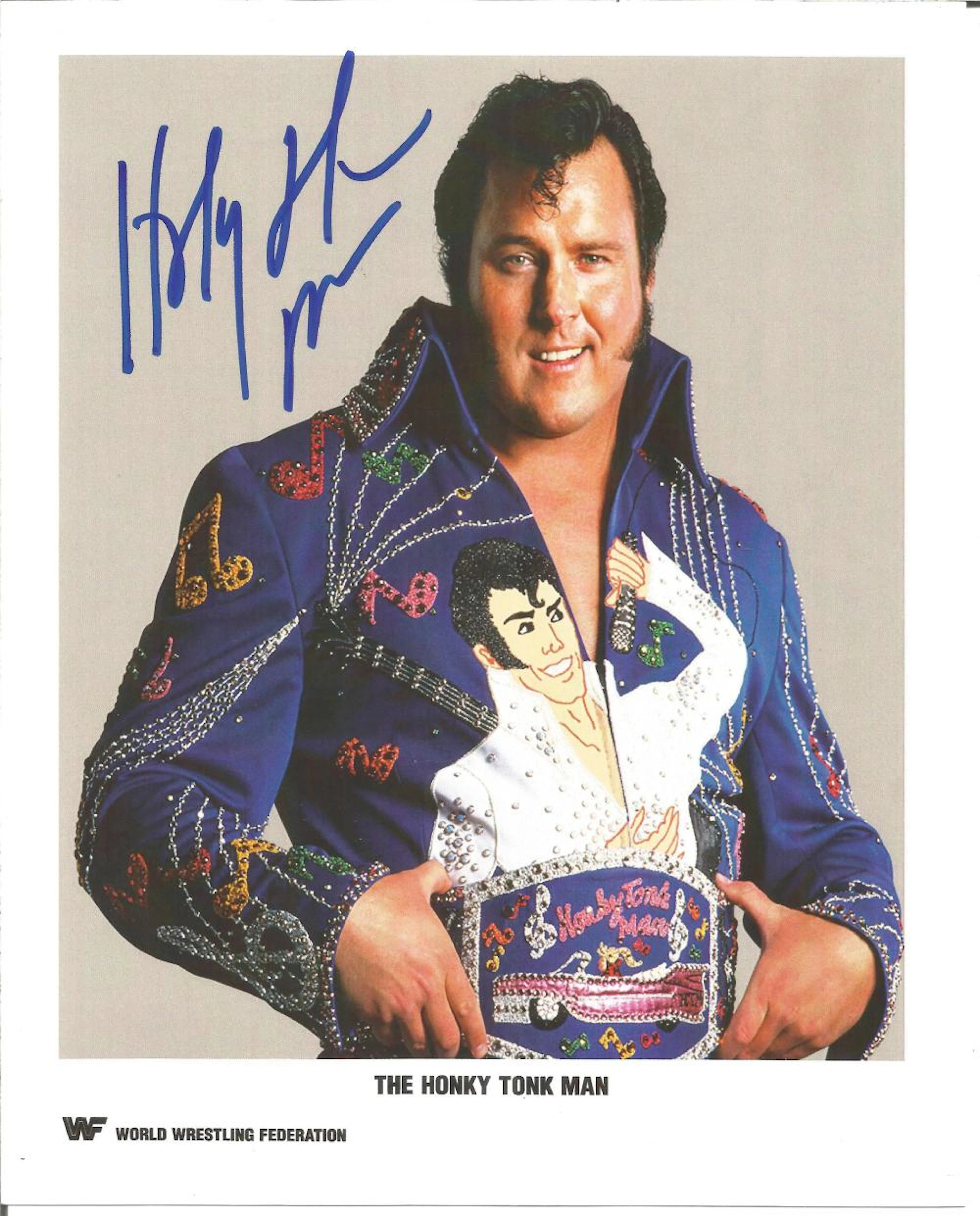 Blowout Sale! WWE WWF The Honky Tonk Man hand signed 10x8 photo. This beautiful hand-signed photo