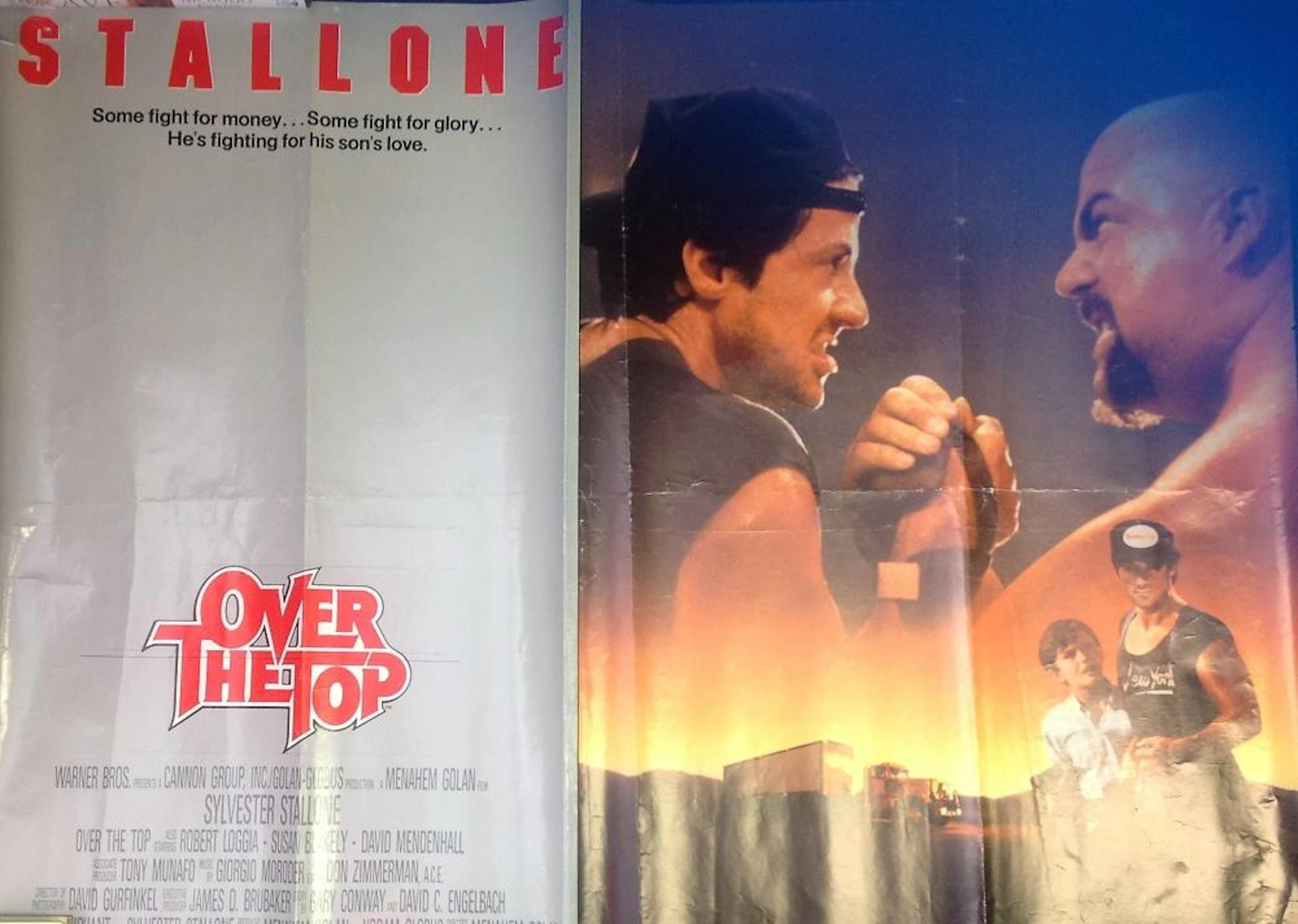 Over The Top 30x40 approx rolled movie poster from the 1987 American sport drama film starring