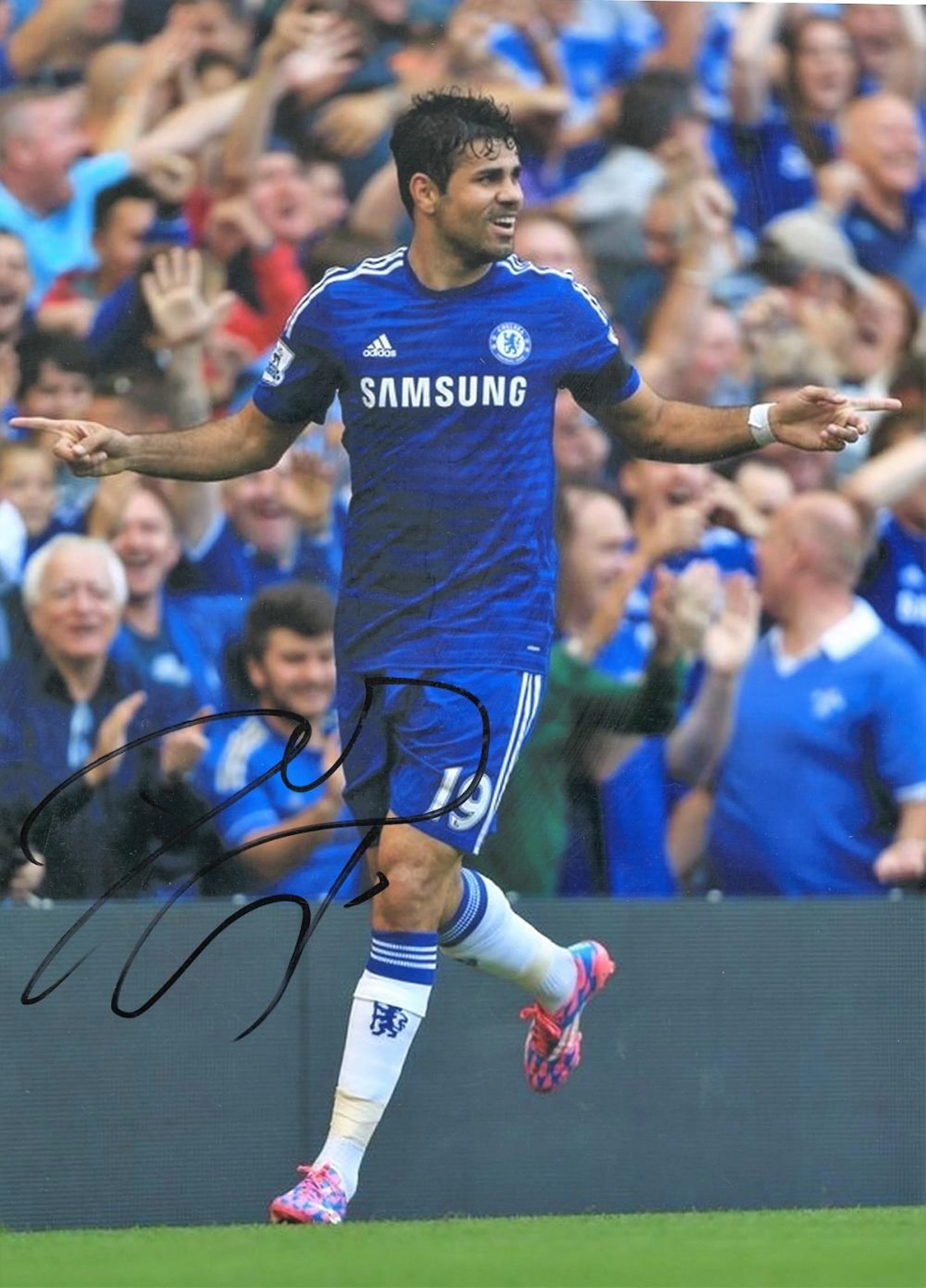 Football Diego Costa signed 16x12 colour photo signed while playing for Chelsea. Diego da Silva
