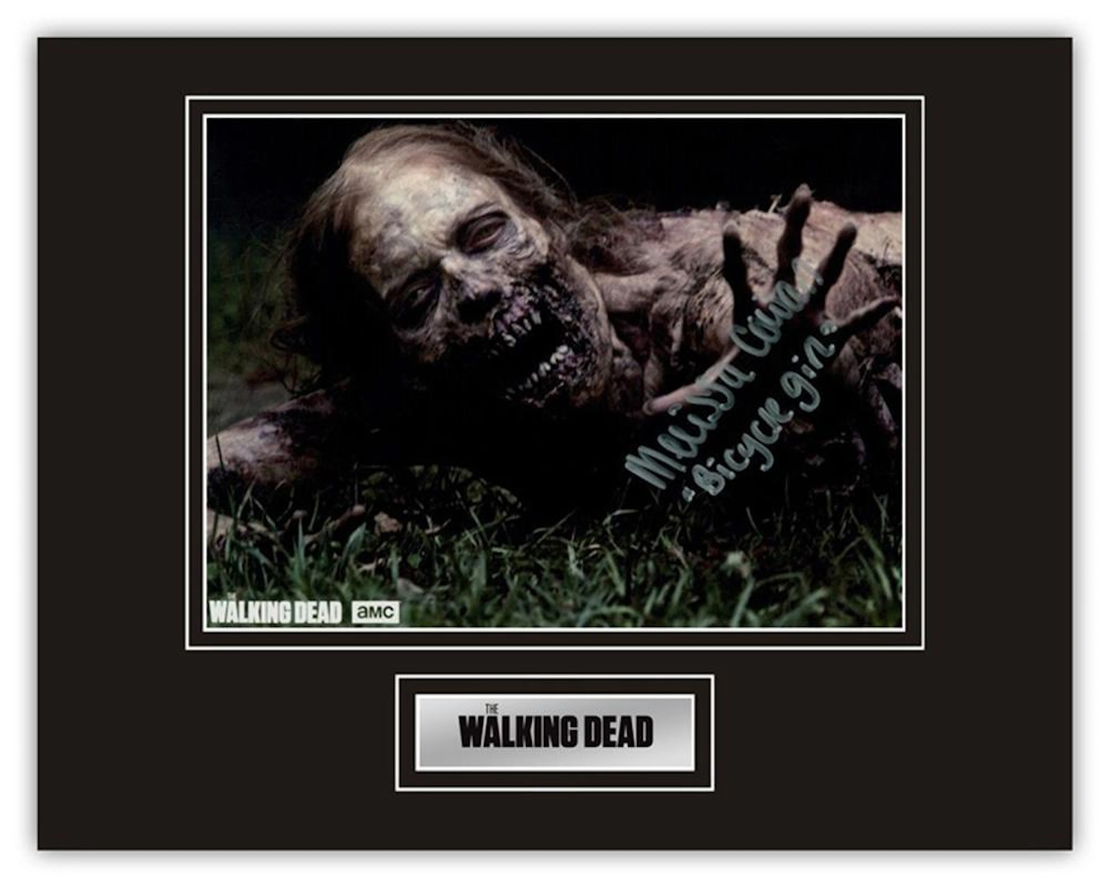 Stunning Display! The Walking Dead Melissa Cowan hand signed professionally mounted display. This