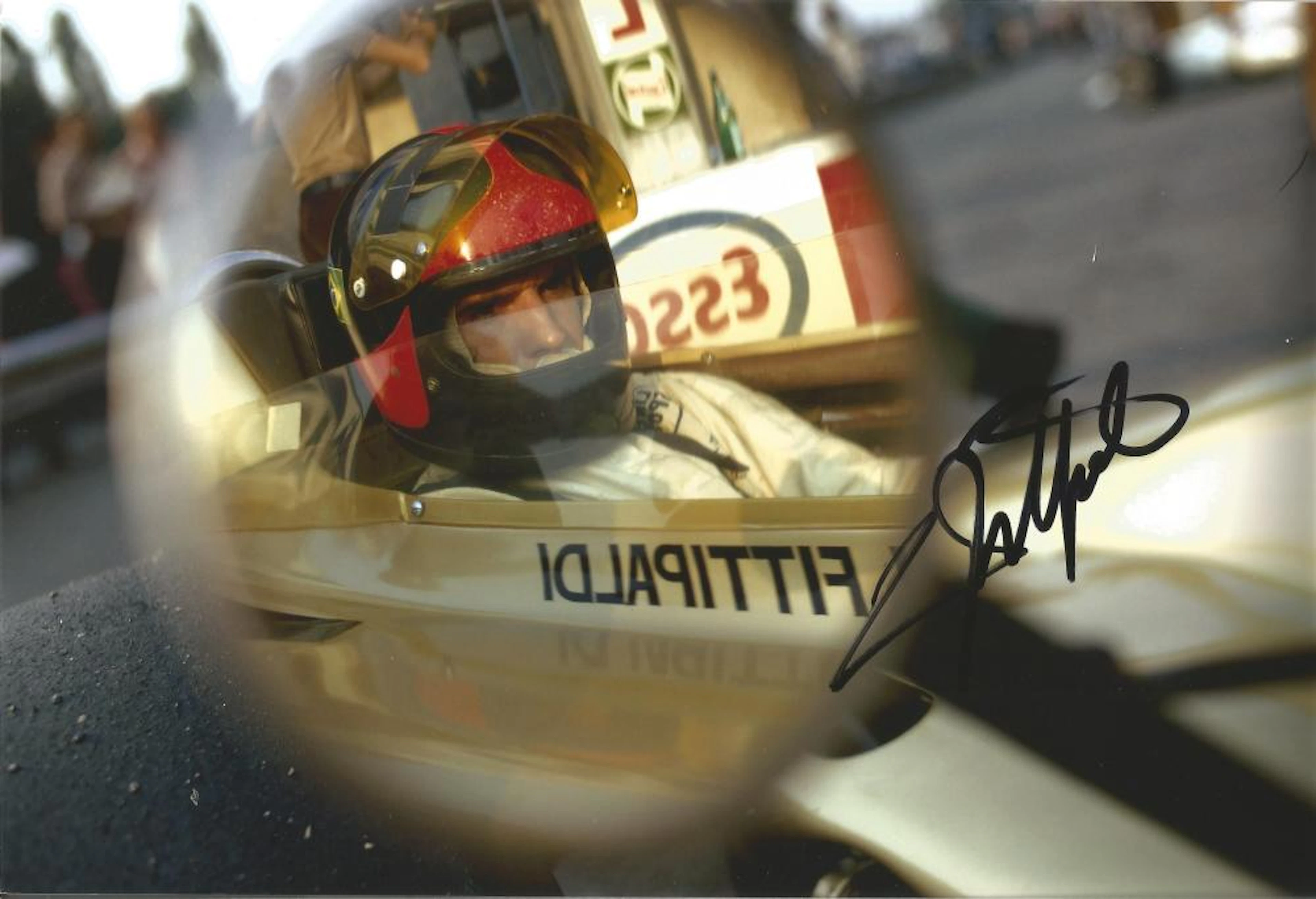 Motor racing, Fittipaldi signed 12x8 colour photograph. Emerson Wojciechowska Fittipaldi, a semi-