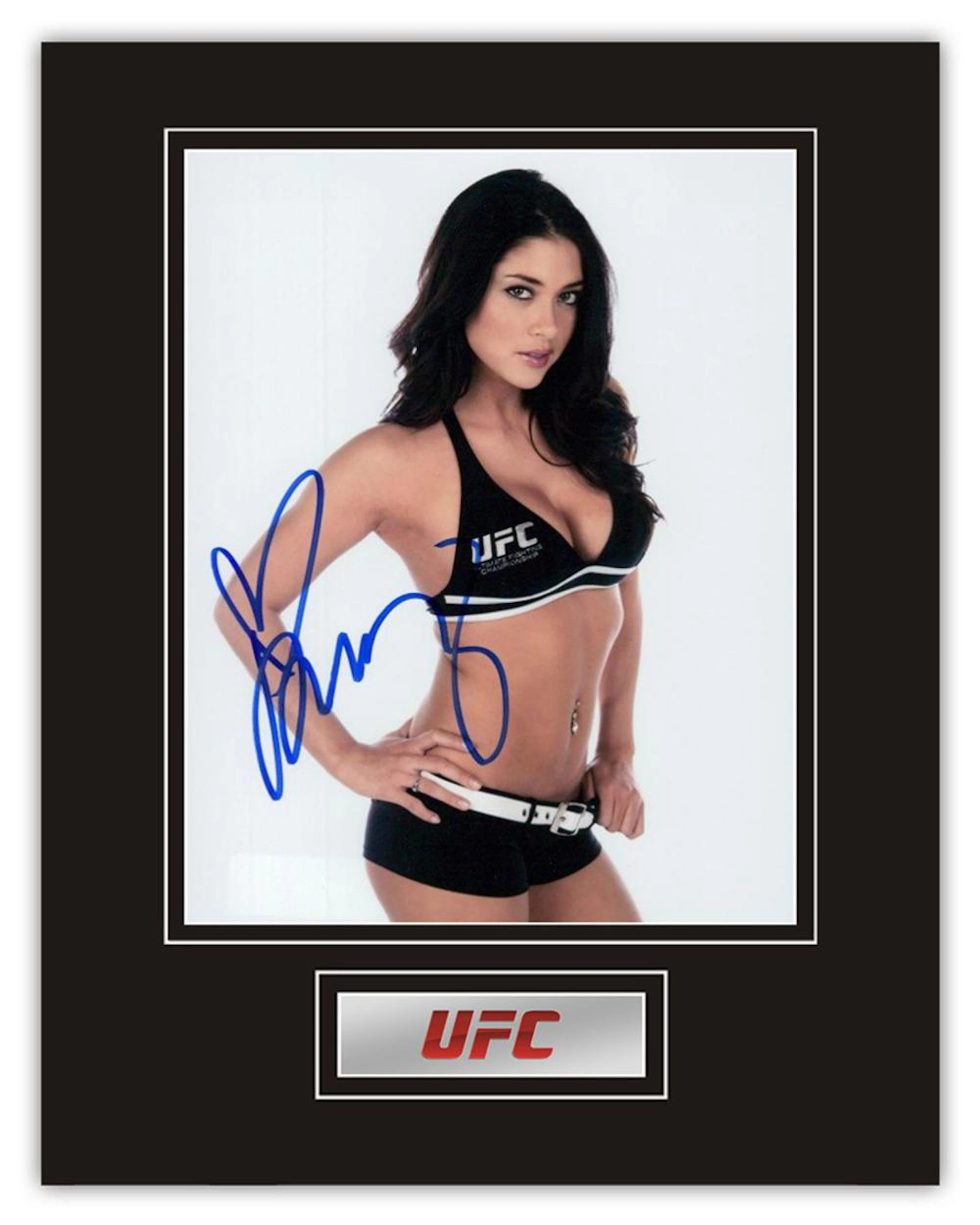 Stunning Display! UFC Arianny Celeste hand signed professionally mounted display. This beautiful