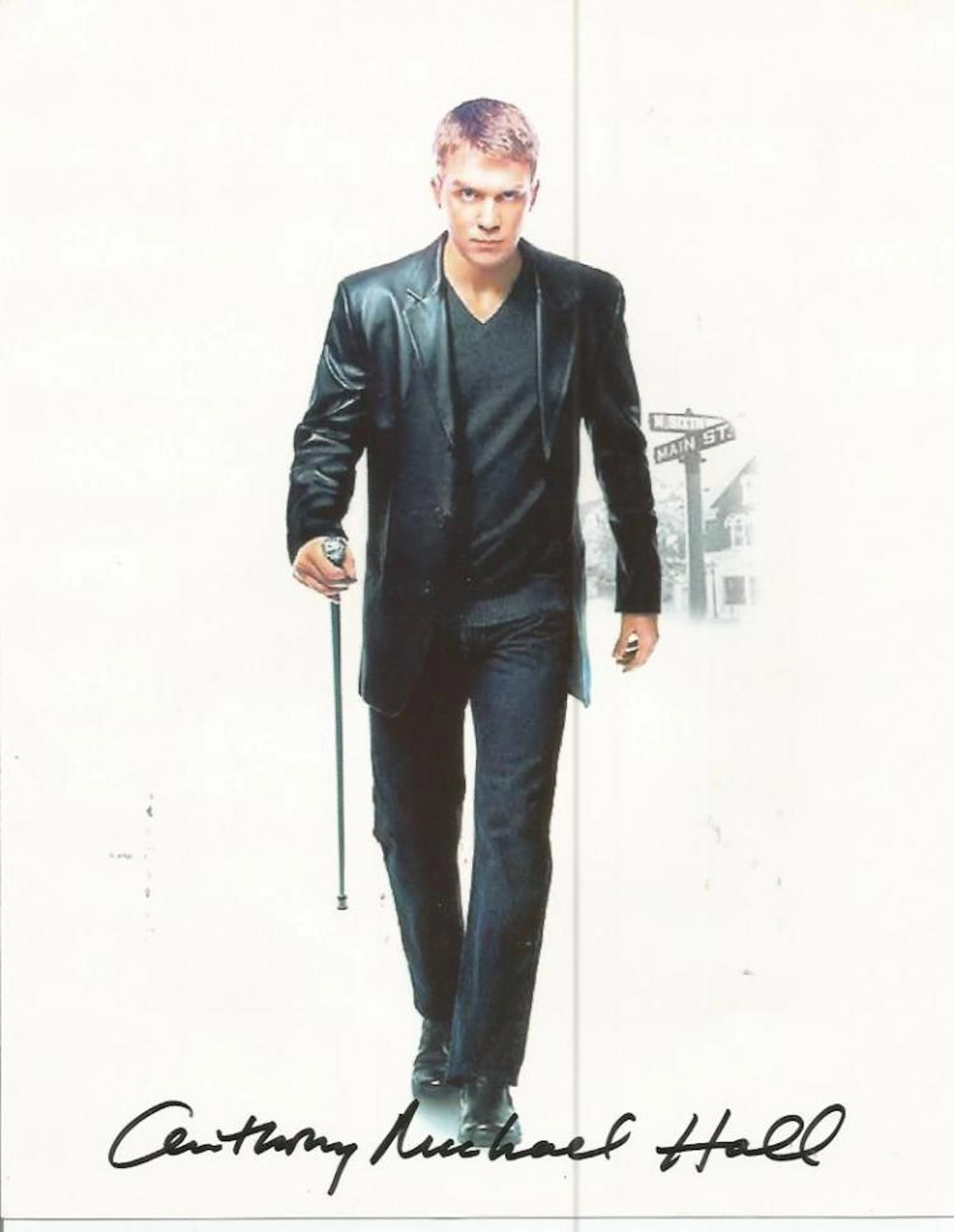 Anthony Michael Hall signed 10x8 colour photo. American actor, film producer, and director who