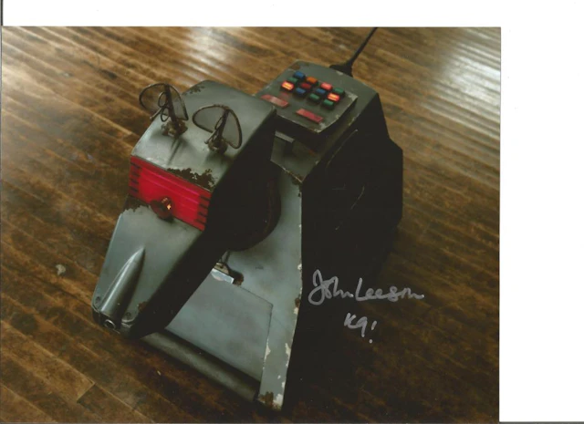 John Leeson signed 10x8 colour Dr Who photo of K9. Good Condition. All autographs come with a