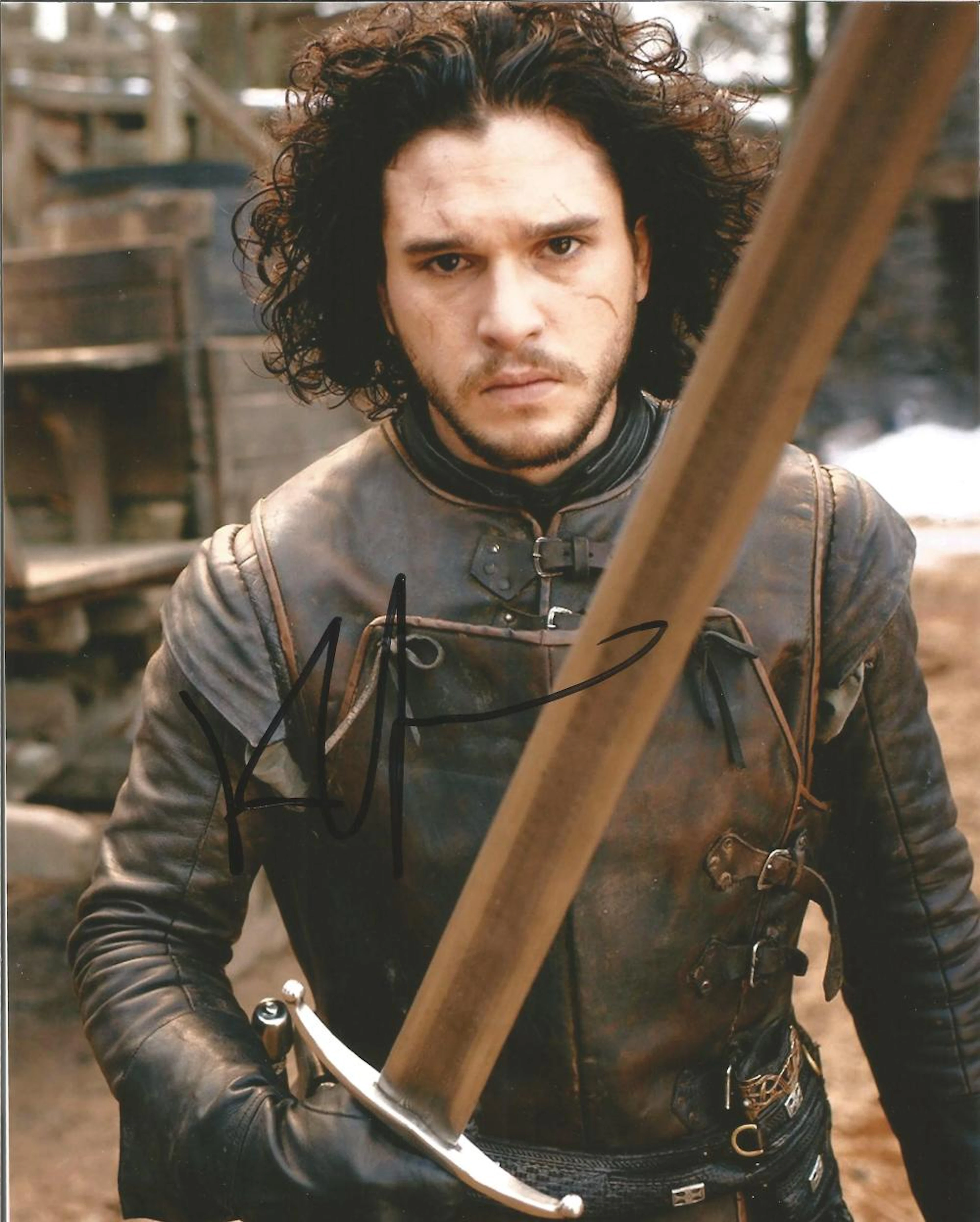Game of Thrones Kit Harington signed 10x8 colour image. Image was taken during Kits role as Jon Snow