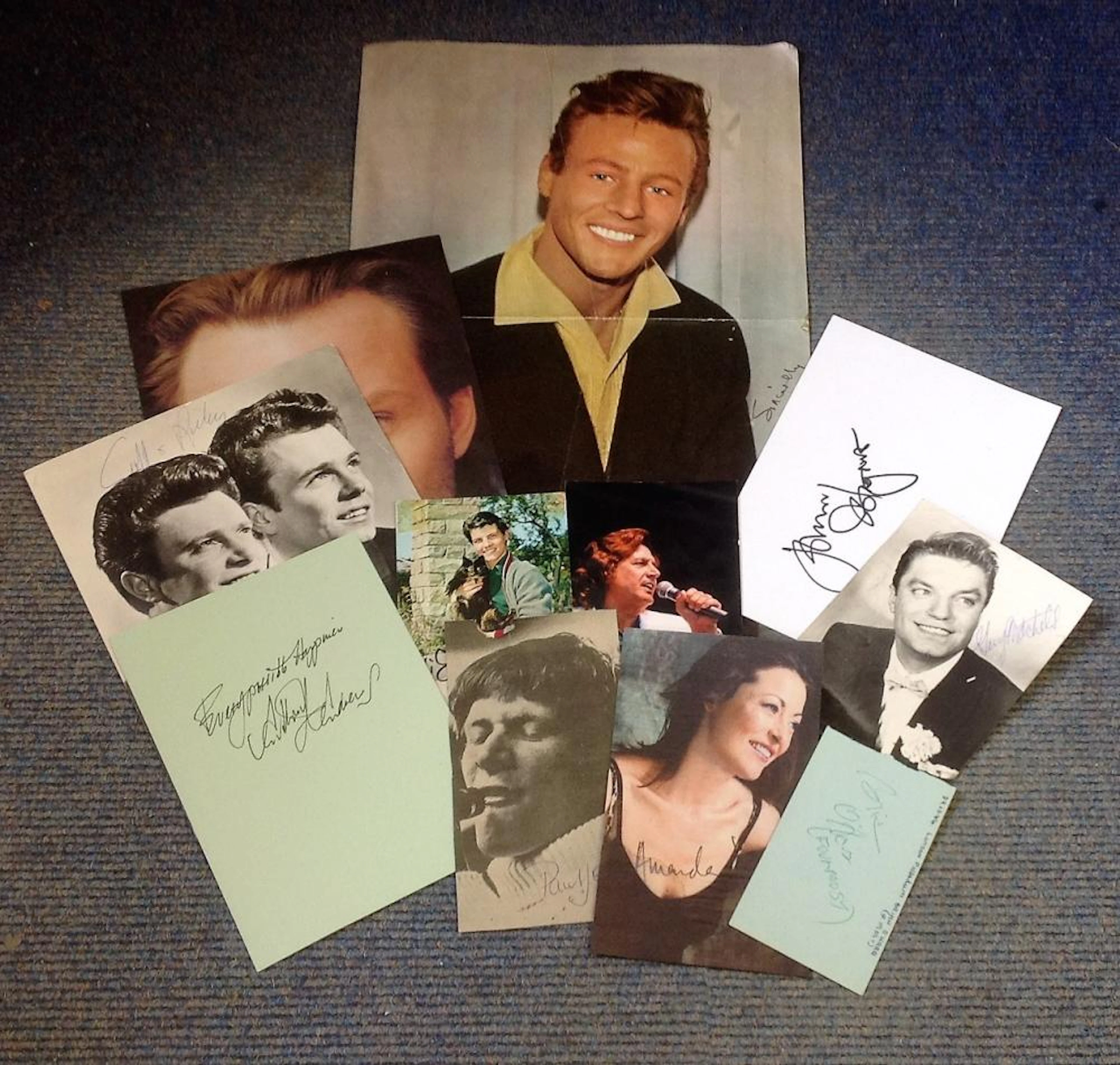 Entertainment collection 11 items includes signed photos and signature pieces names include Jess