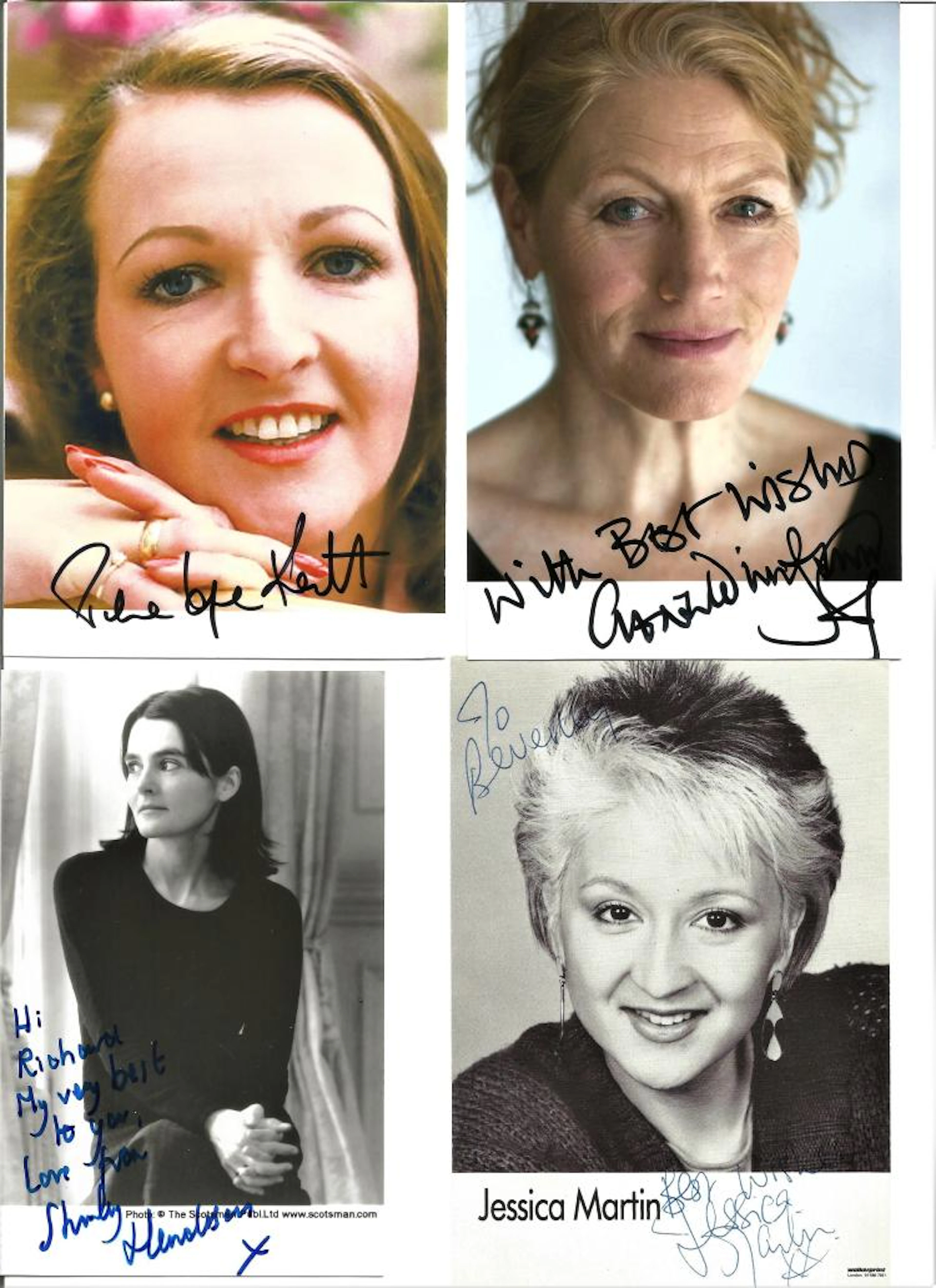 Actresses signed 6x4 photo collection. 24 photos assorted colour and b/w. Some of signatures