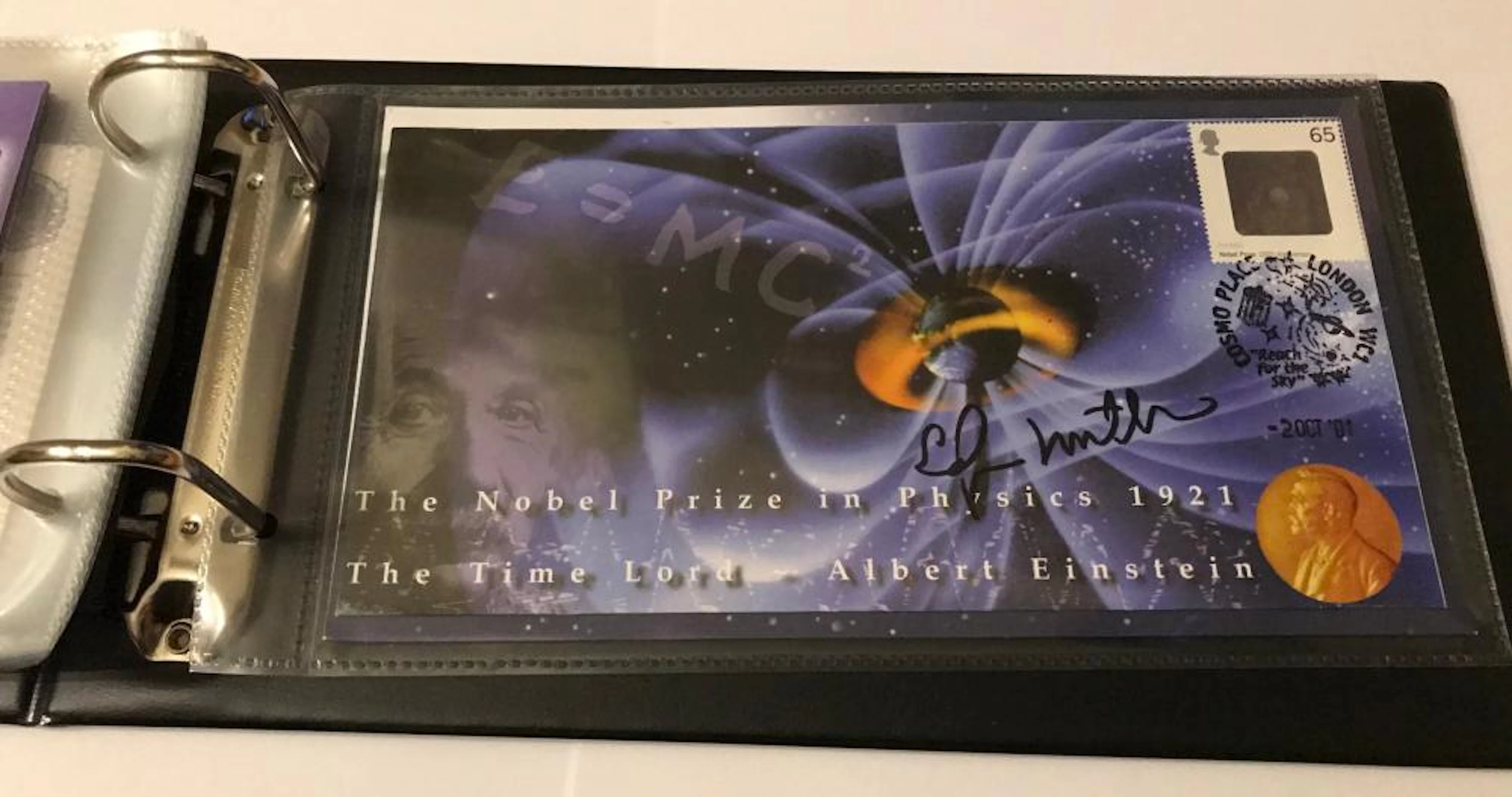 Space Moonwalker Dr Edgar Mitchell NASA Astronaut signed 2001 Physics Nobel Prize Limited Edition