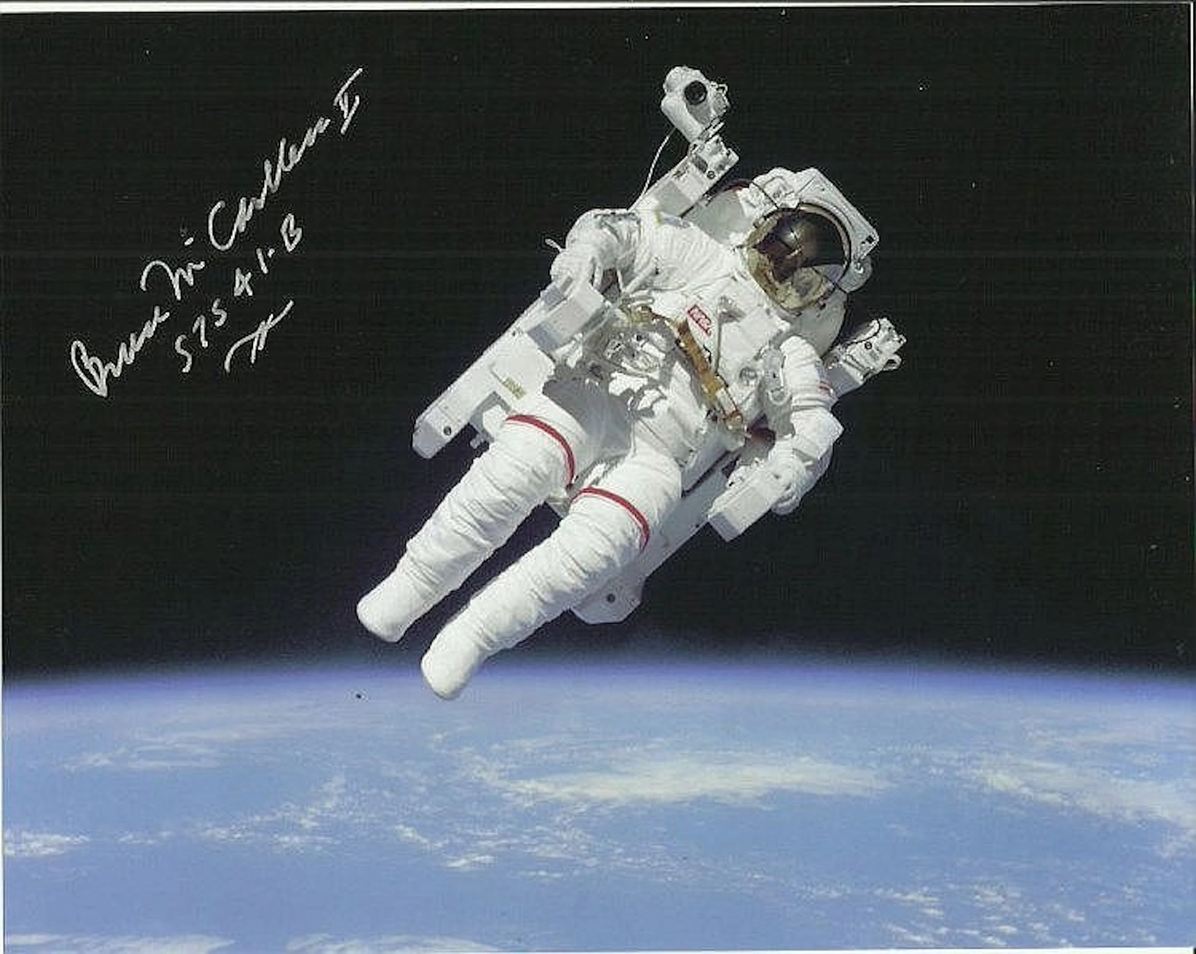 Bruce McCandless autographed high quality 8x10 ph