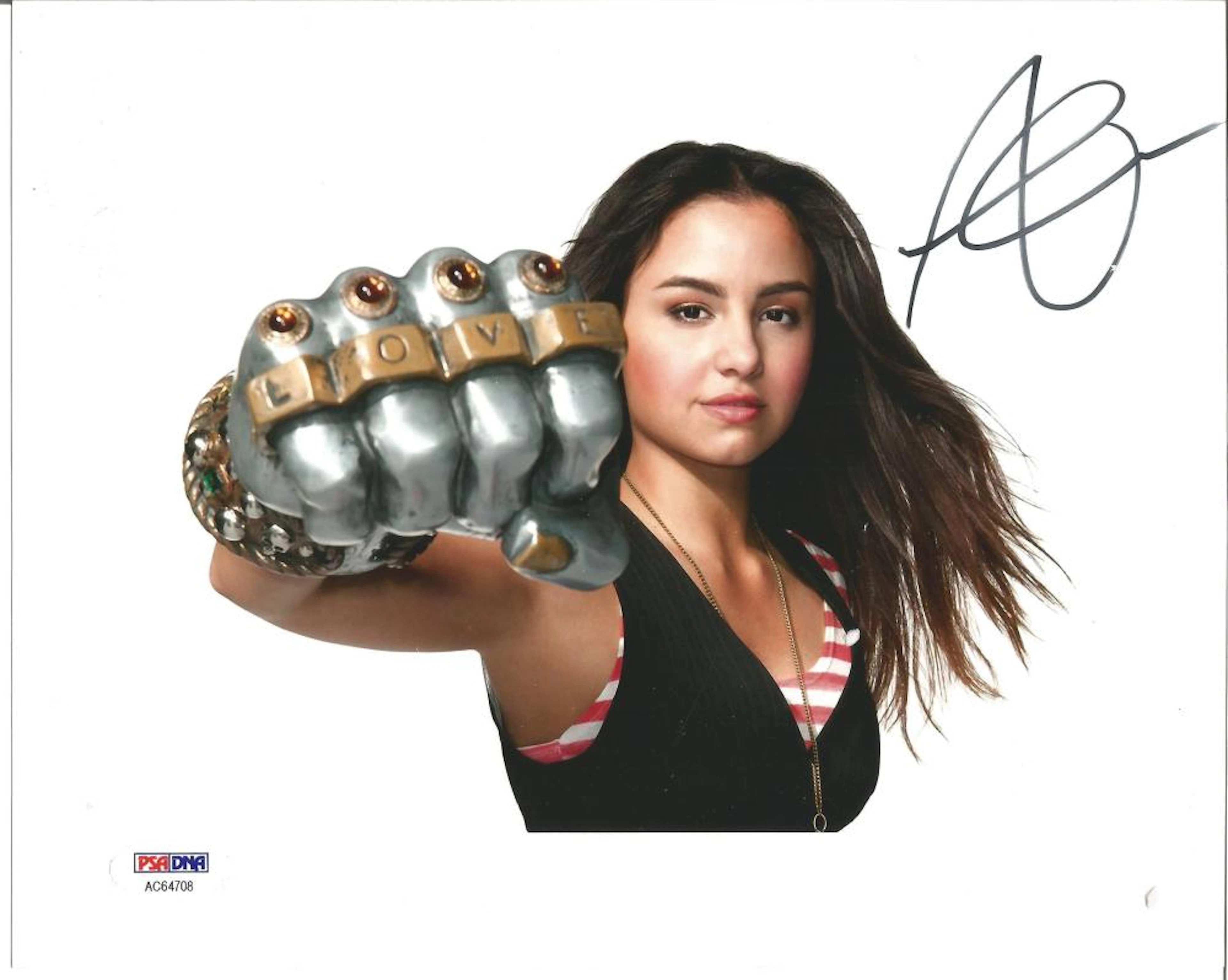Aimee Carrero signed 10x8 colour photo. American actress. She is known for her role as Angie on