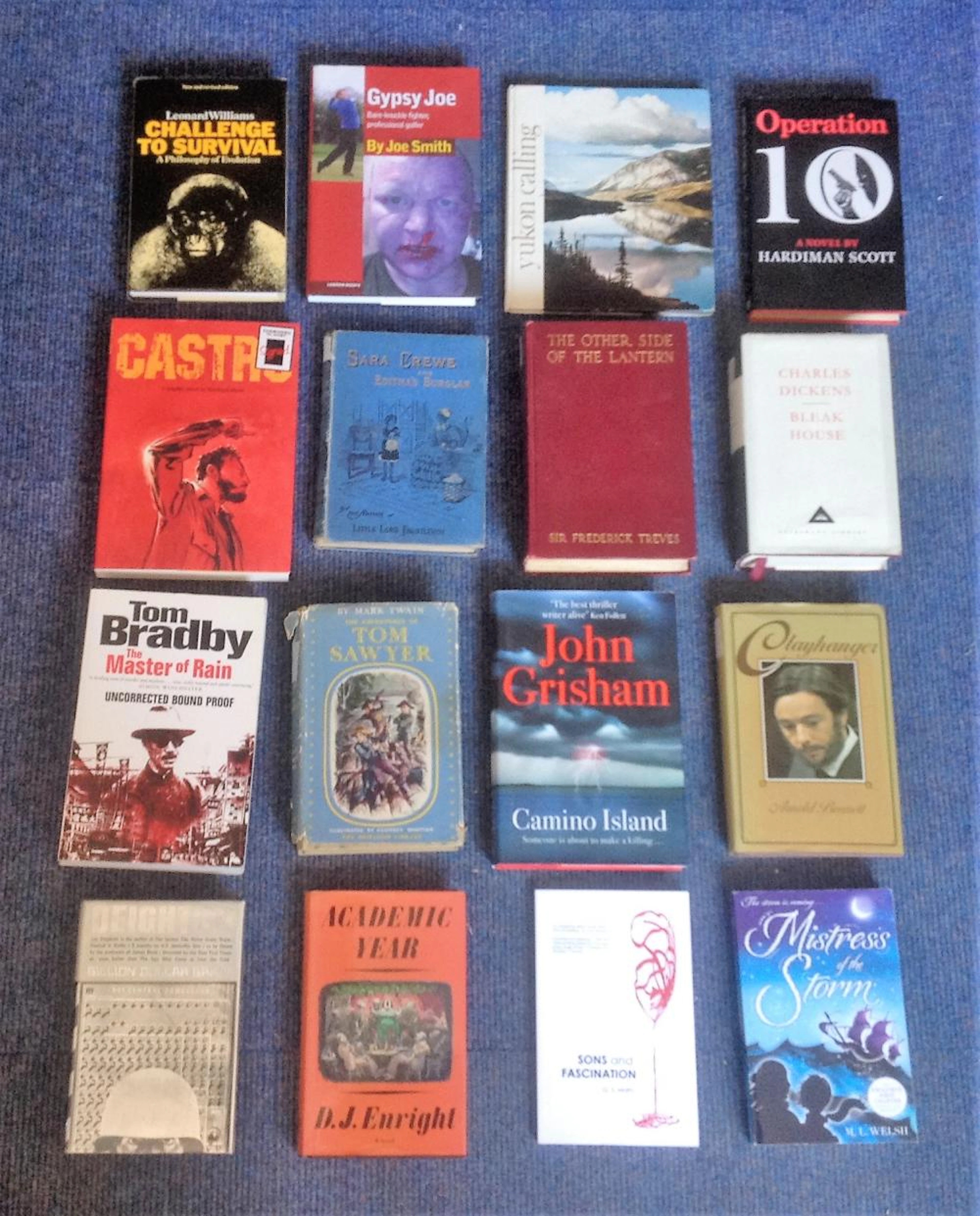 Hard back and Softback book collection 16 titles some signed include Adventures of Tom Sawyer, Bleak