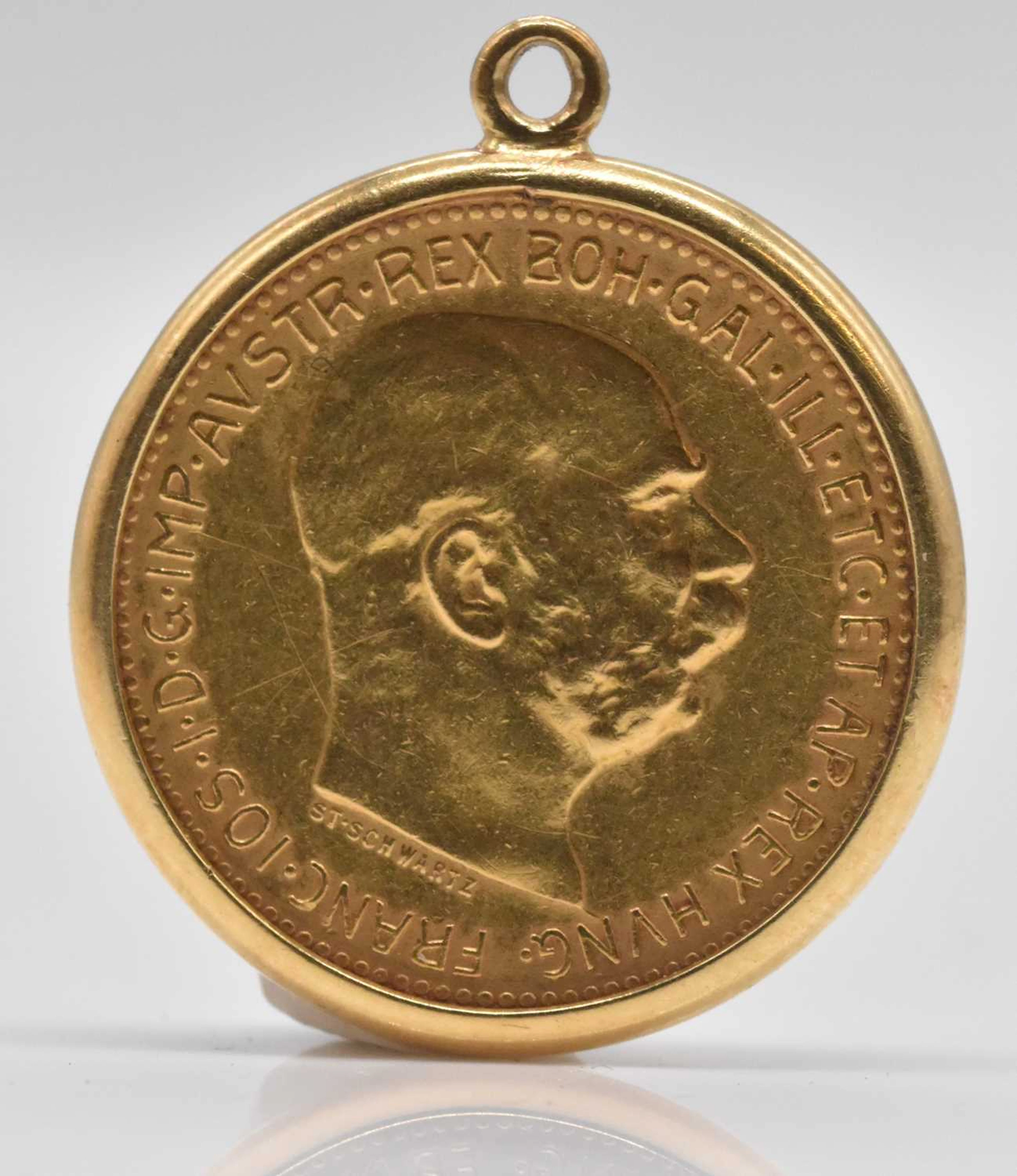An Austro-Hungarian twenty corona gold coin