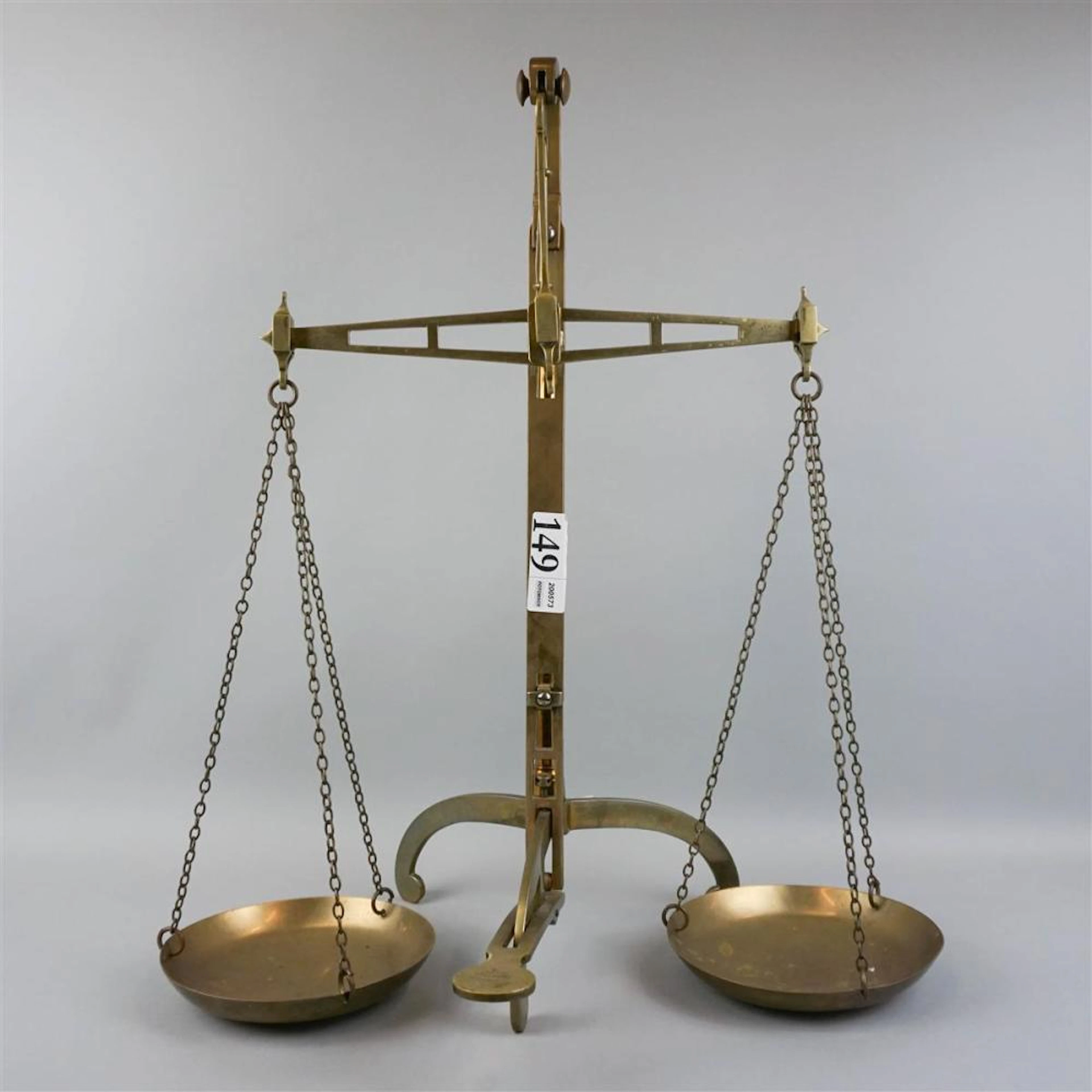 ANTIQUE BRASS SCALE, W&T AVERY LTD. PATENT, BIRMINGHAM
