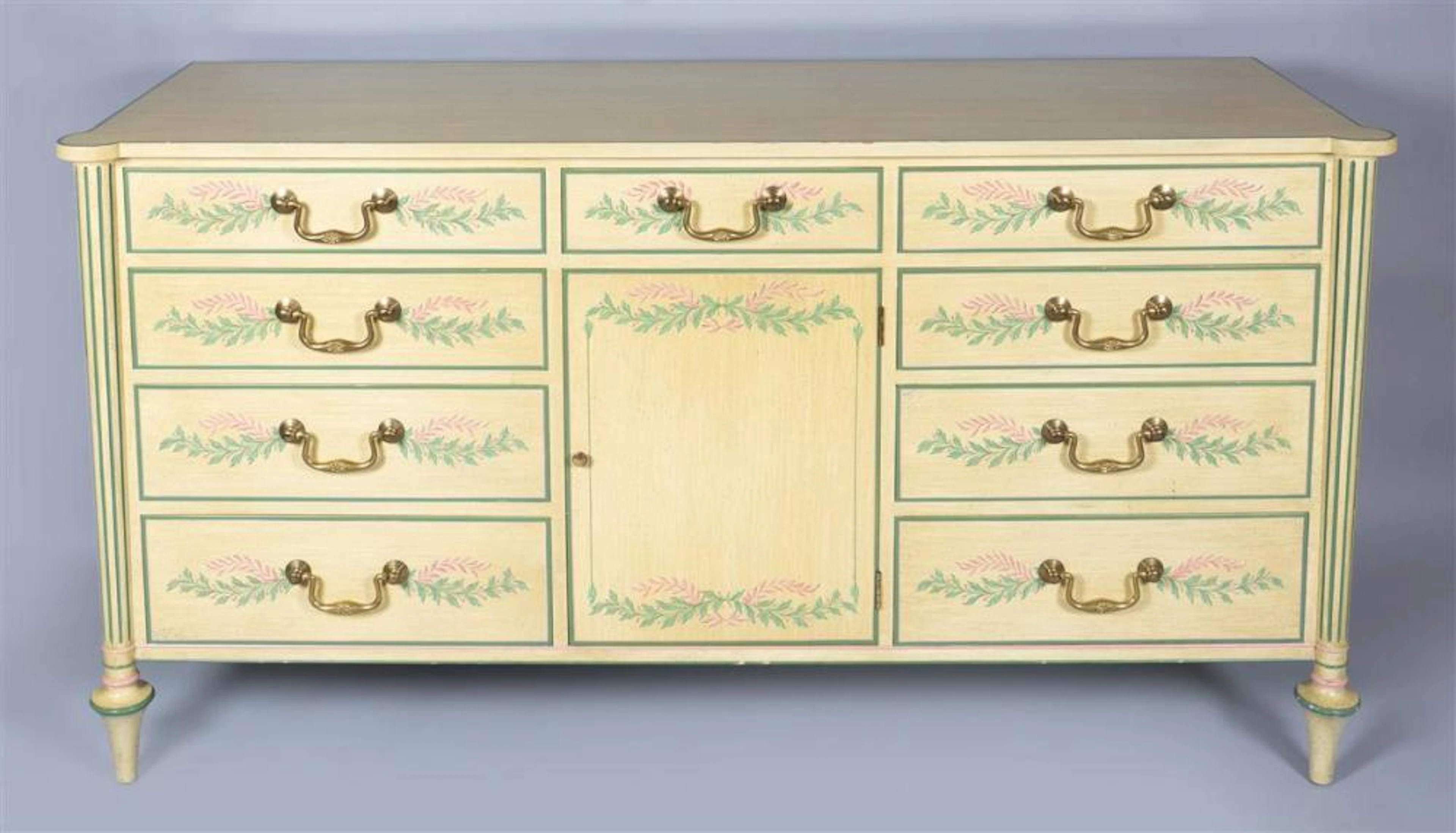 SMITH & WATSON YELLOW PAINTED DRESSER