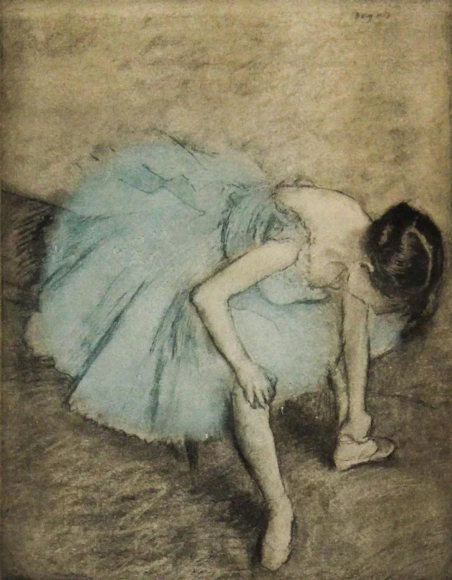 AFTER EDGAR DEGAS (FRENCH, 1834-1917) DANSEUSE ASSISE Engraving in color: 12 1/2 x 9 in.