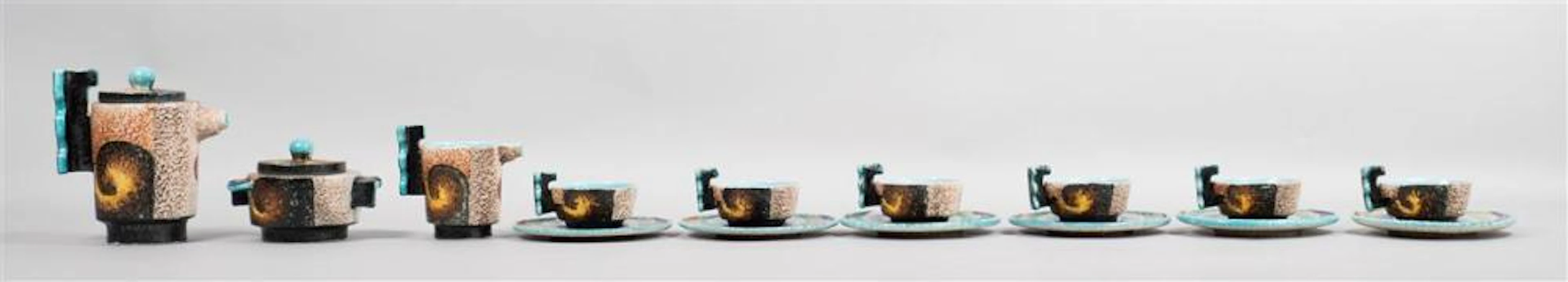 ALBISOLA ITALIAN FUTURIST TEA SET, CIRCA 1936-1937