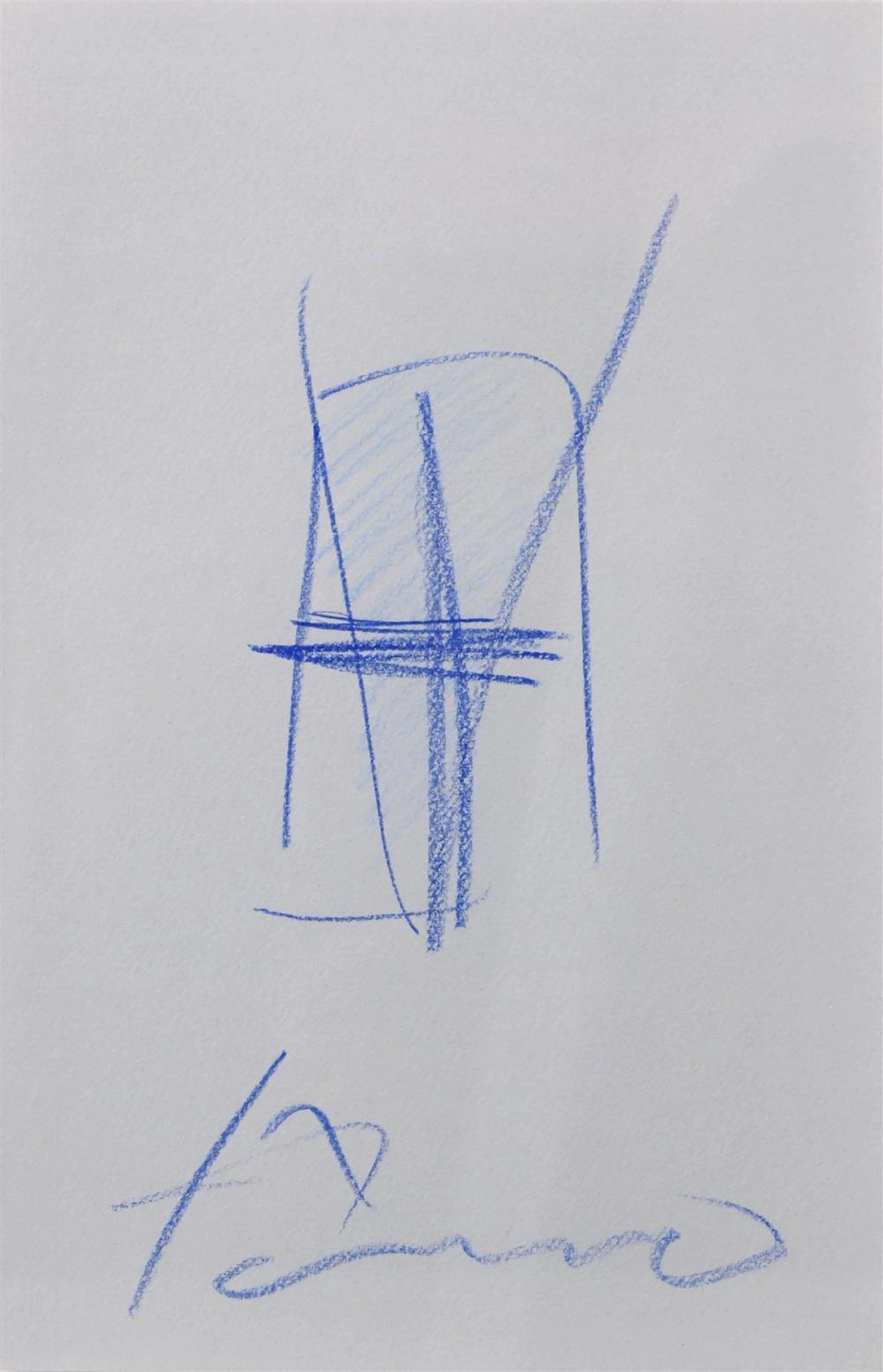 TADAO ANDO (JAPANESE 1941-) UNTITLED, 1990 Colored pencil on paper: 9 1/2 x 6 in. (full sheet)