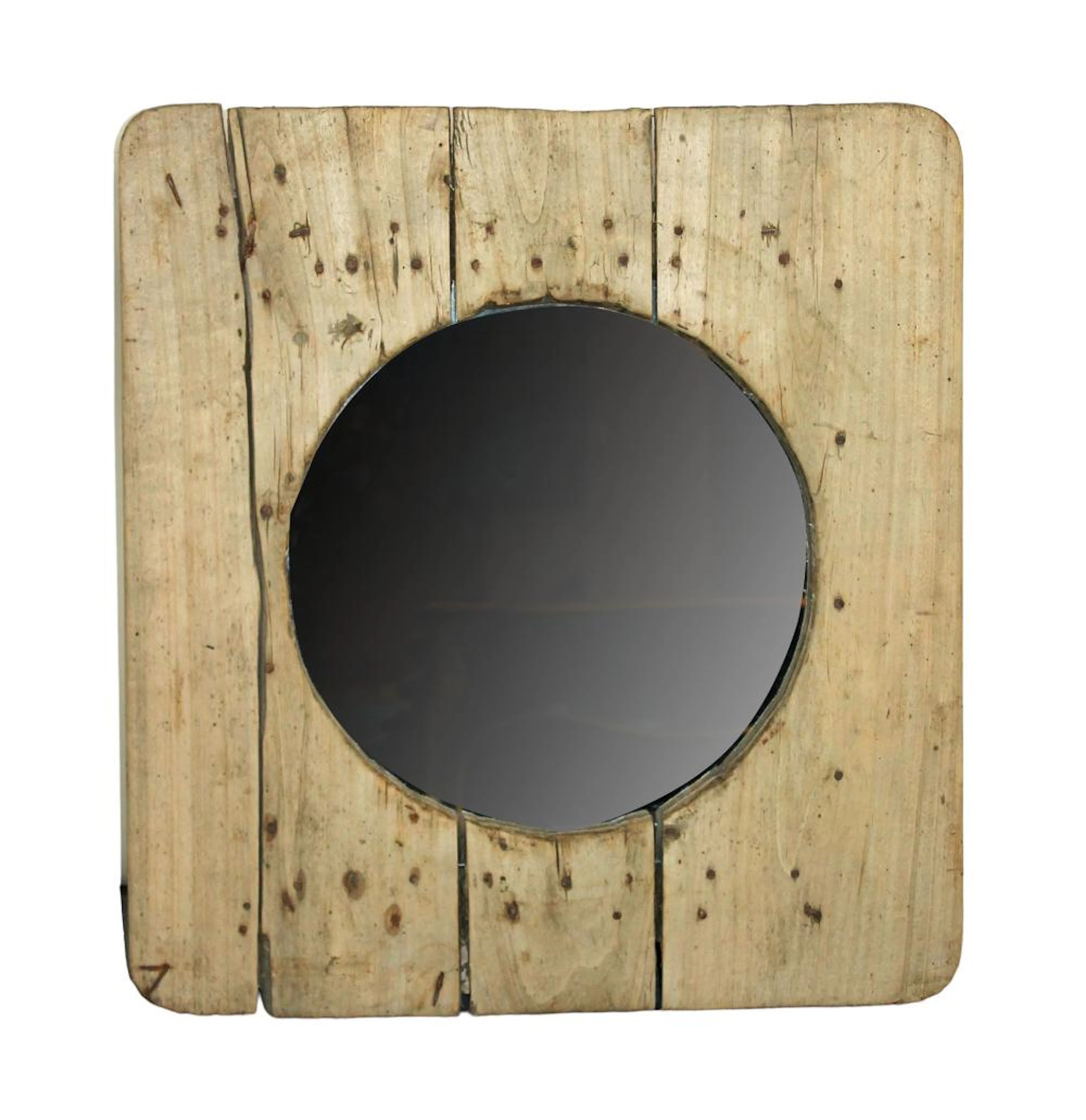 Farmhouse plank pine mirror