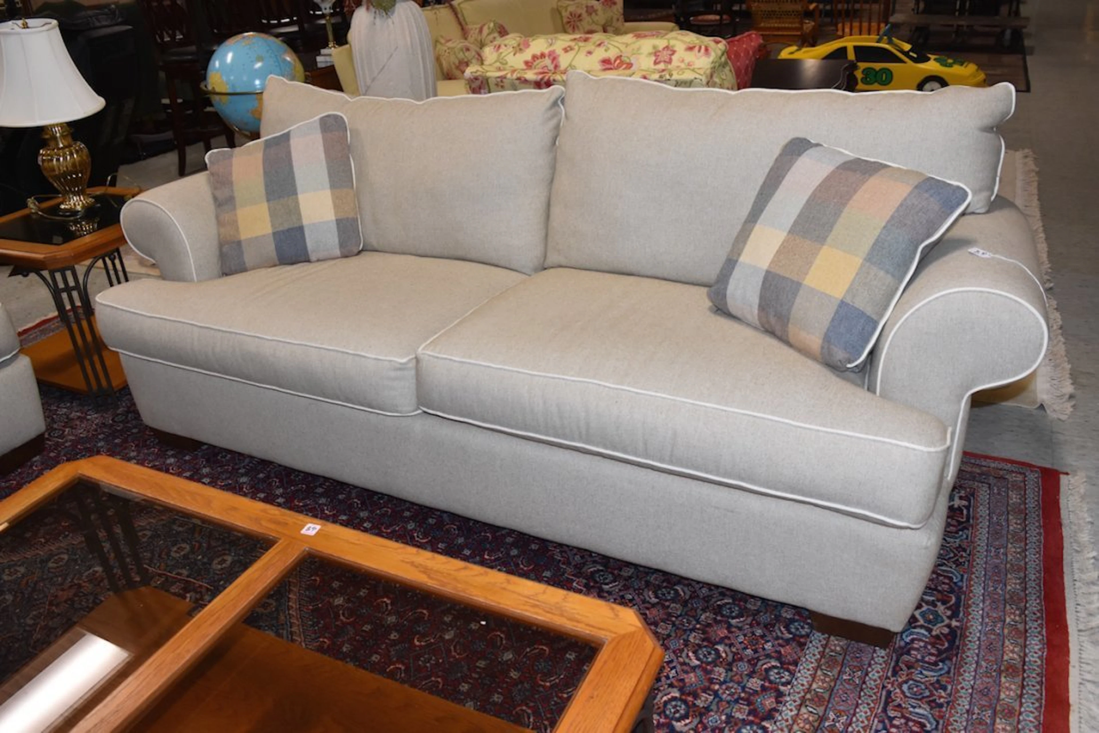 Bauhaus Upholstered Sofa in Tan