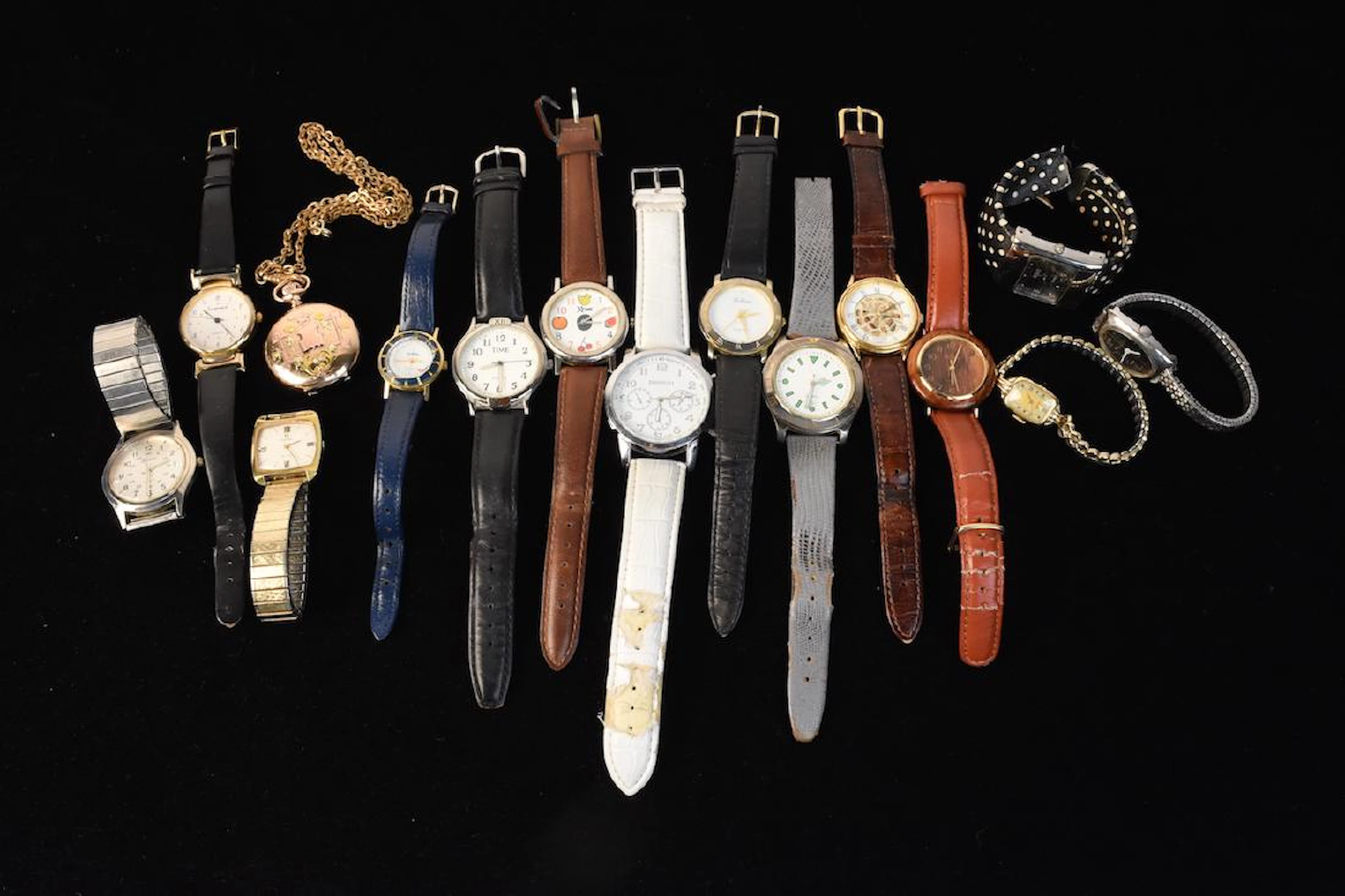 Assortment of Watches and a Pocket Watch