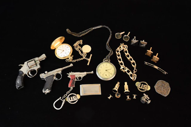 Eclectic Men's Jewelry, Gun & Military Lot