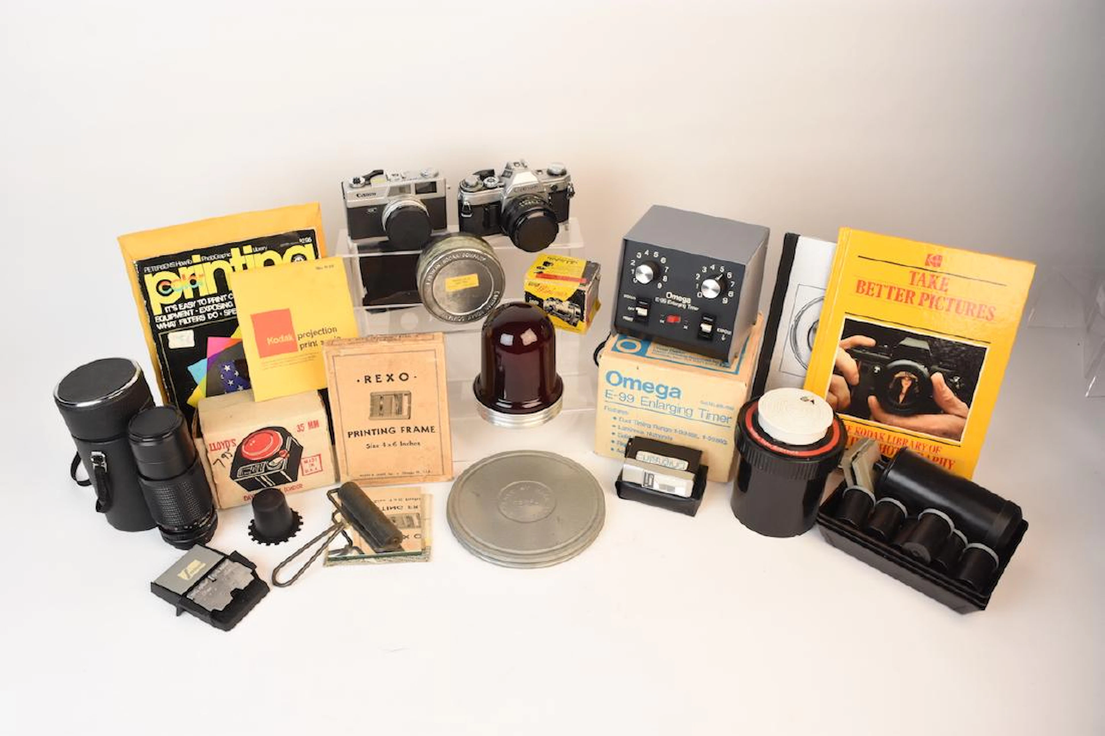 Canon Camera, Lens and Dark Room Equipment
