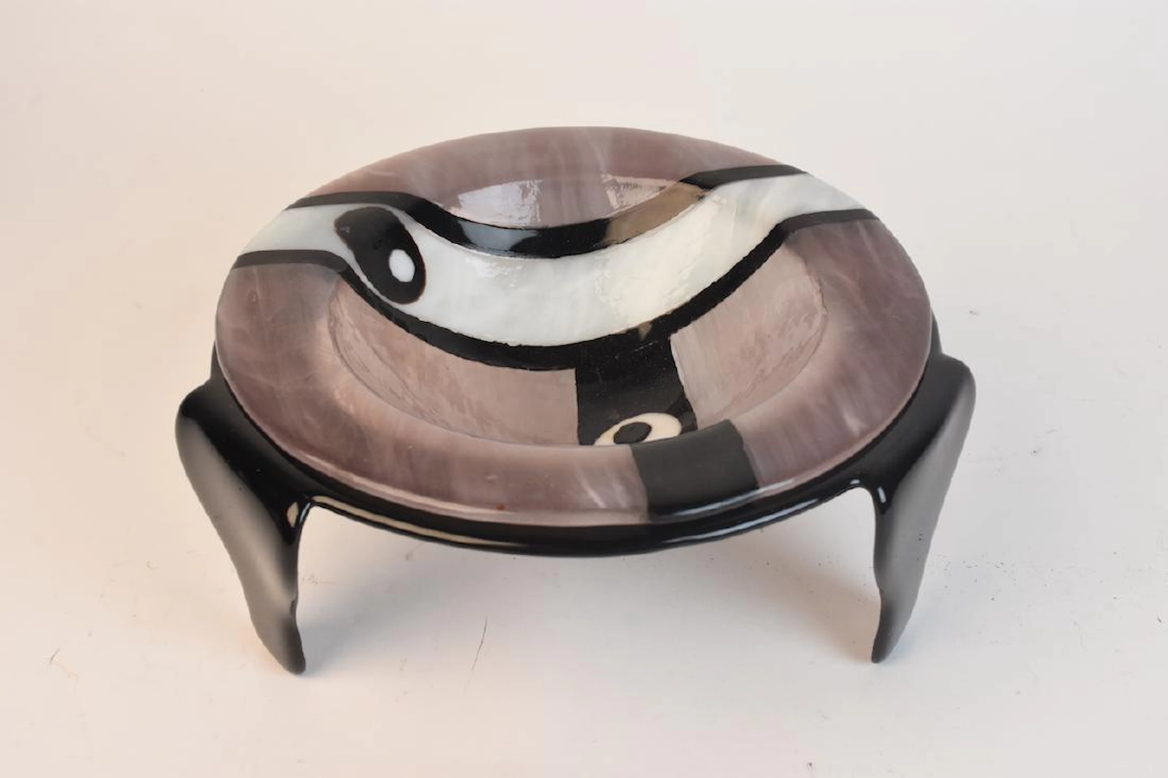 Designer Fused Art Glass Bowl