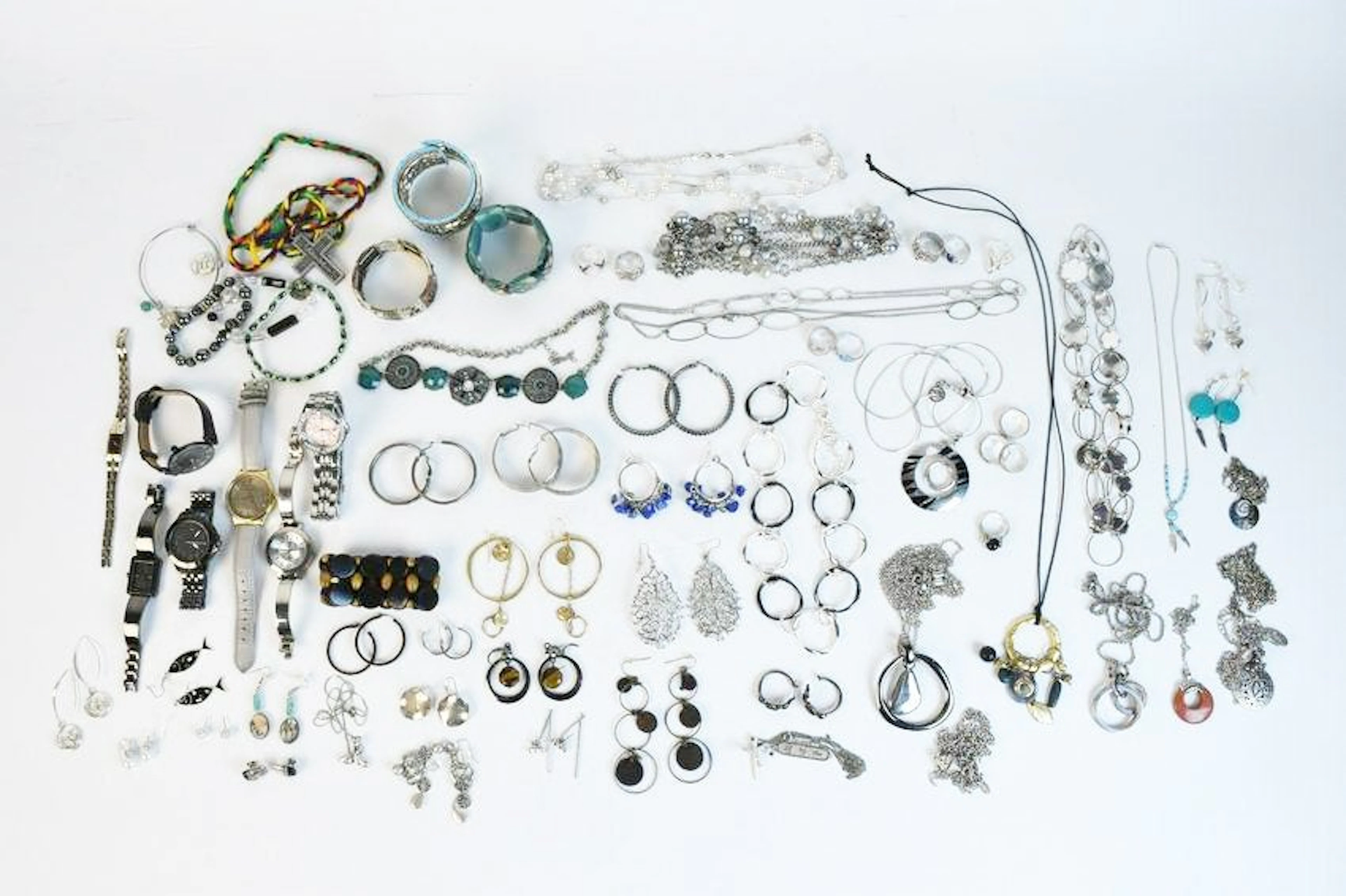 Costume Jewelry & Watches Incl. Sterling 0.40 ozt