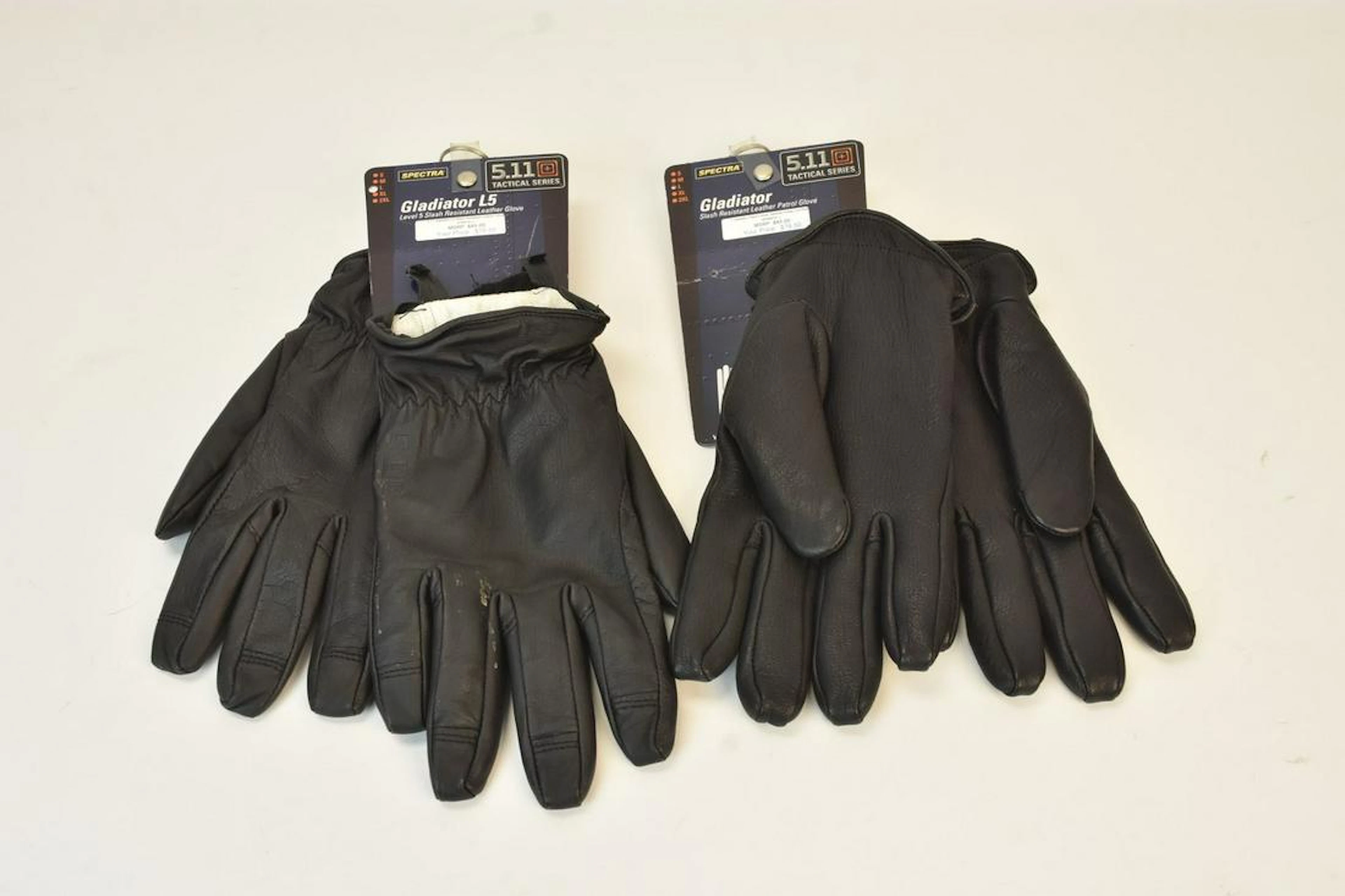 (2) Spectra 5.11+ Tactical Series Leather Gloves, L