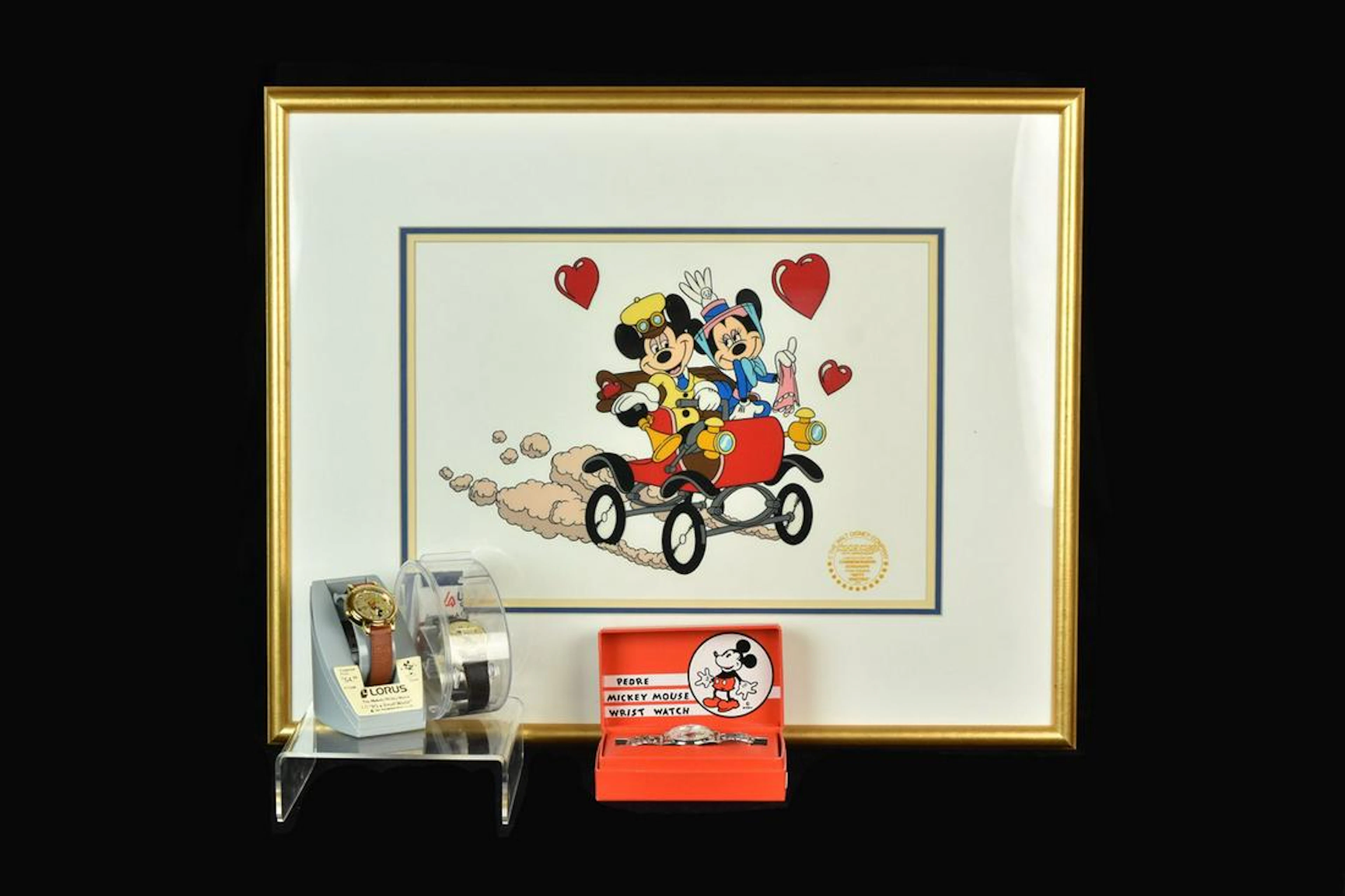 Mickey Lot- Watches & Serigraph Cel