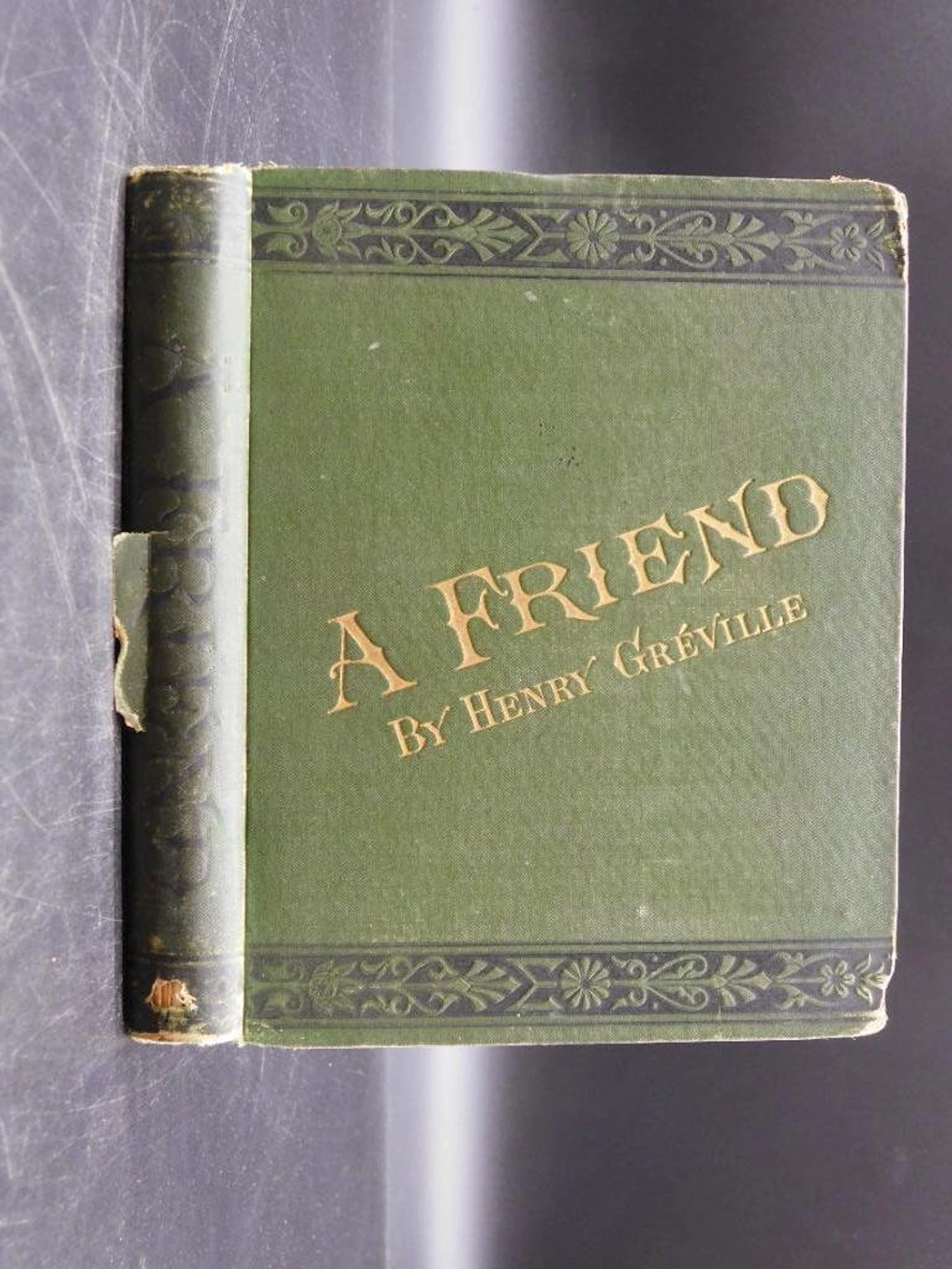 1878 A FRIEND BOOK BY HENRY GREVILLE 1389