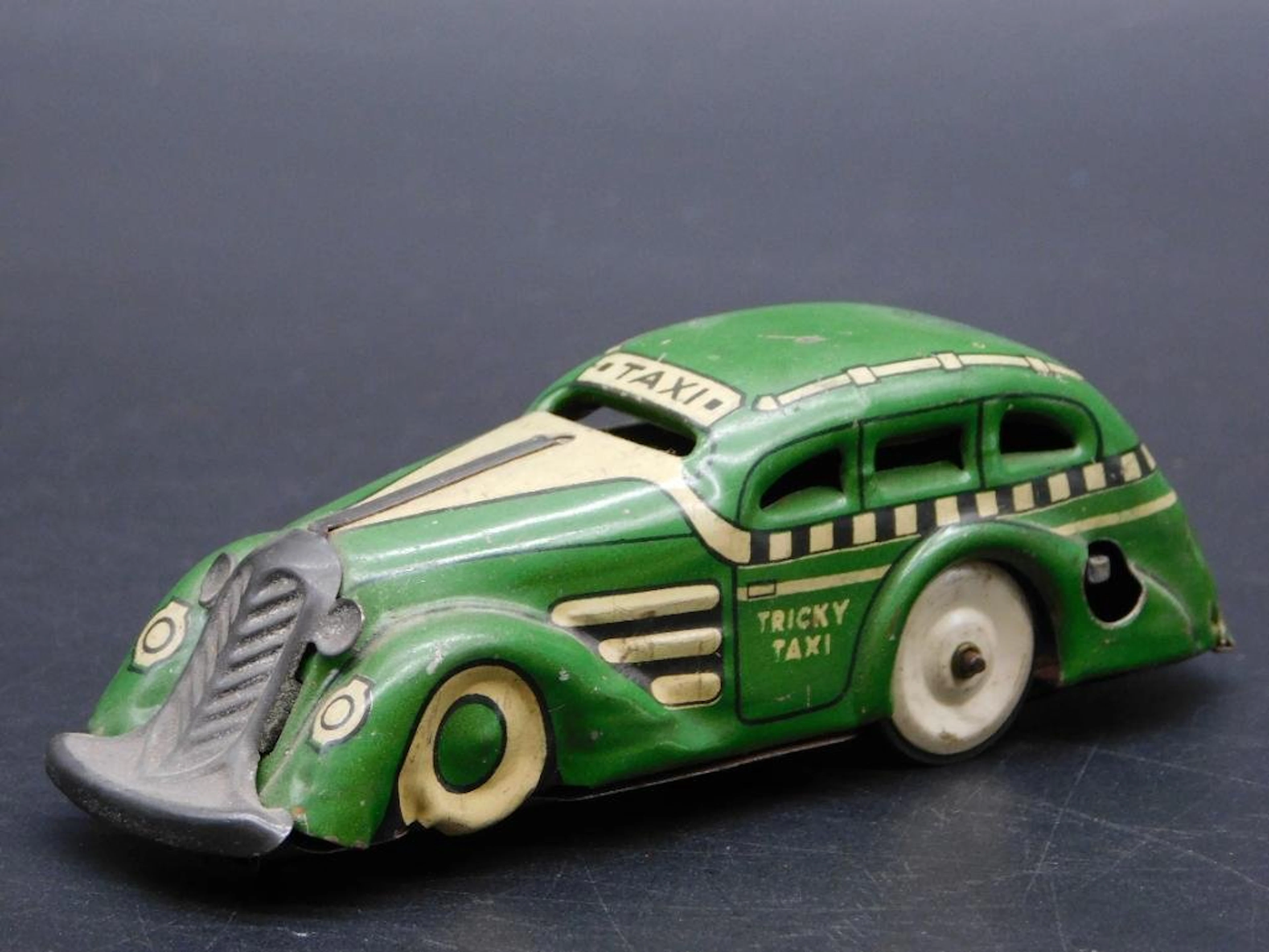 MARX TRICKY TAXI TIN TOY VINTAGE ANTIQUE