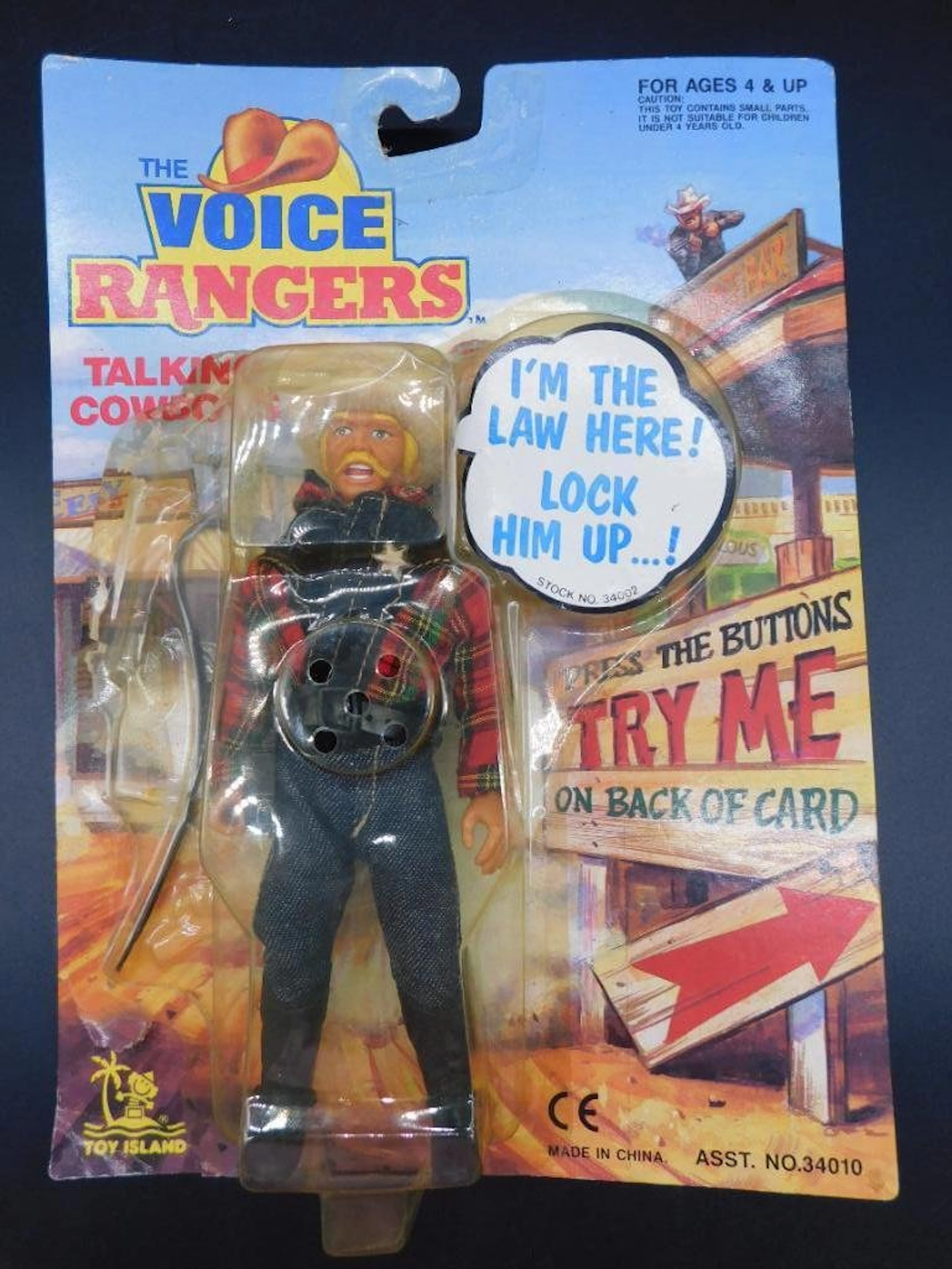 1991 THE VOICE RANGERS TALKING COWBOY IN ORIGINAL