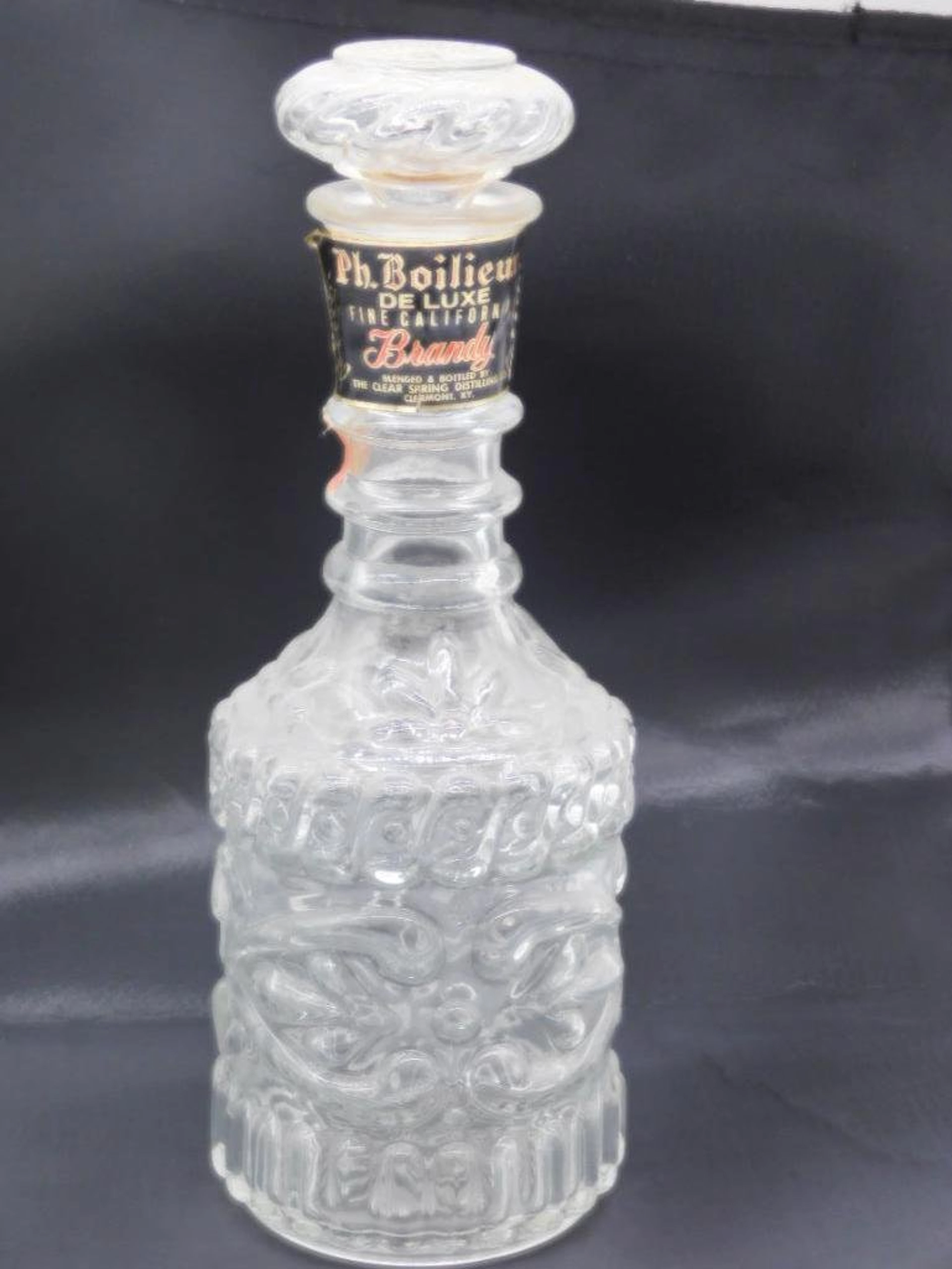 GLASS BRANDY DECANTER VINTAGE ANTIQUE