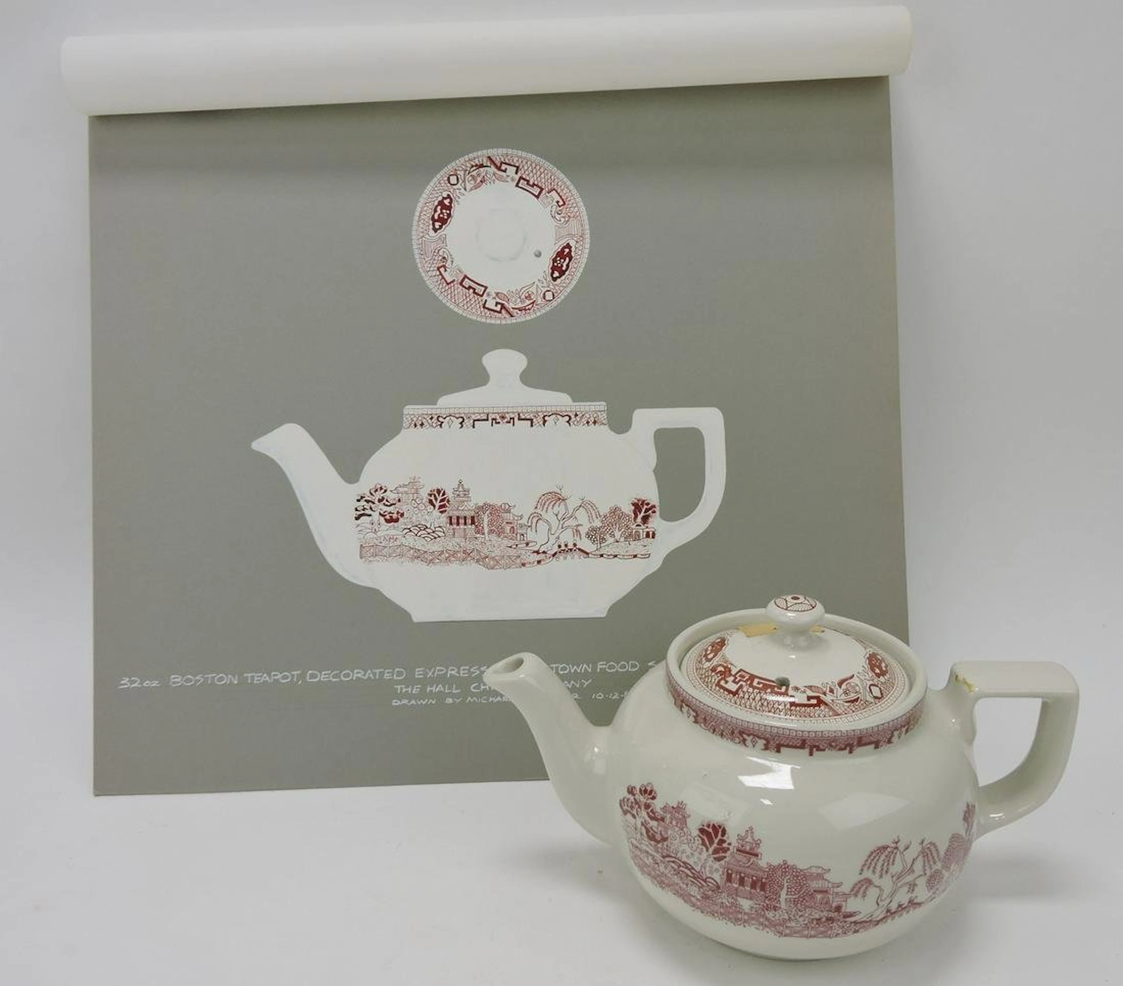 Hall China 32 oz Boston teapot expressly for