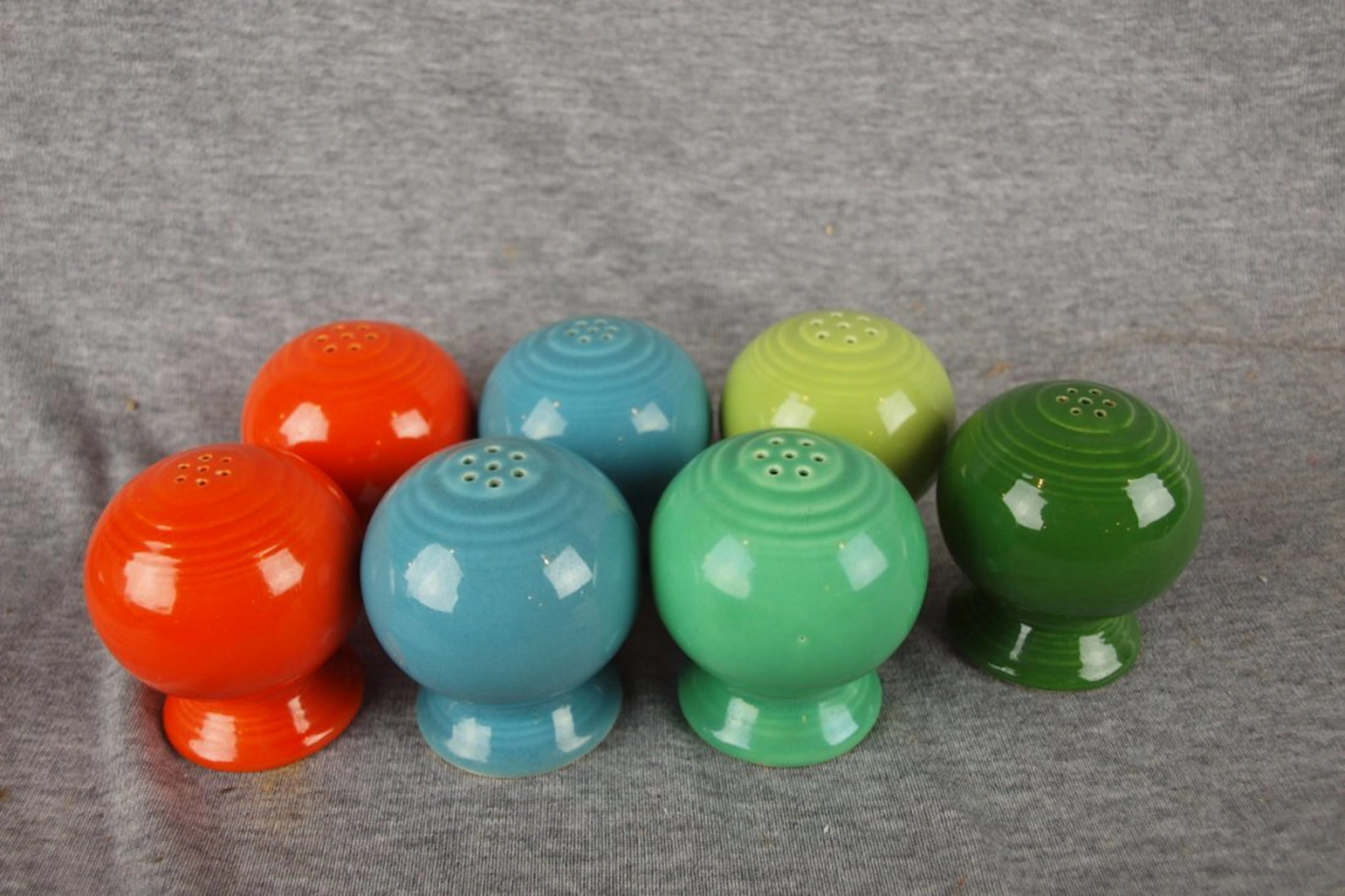 Fiesta salt/pepper group - pair - red and turquoise, s